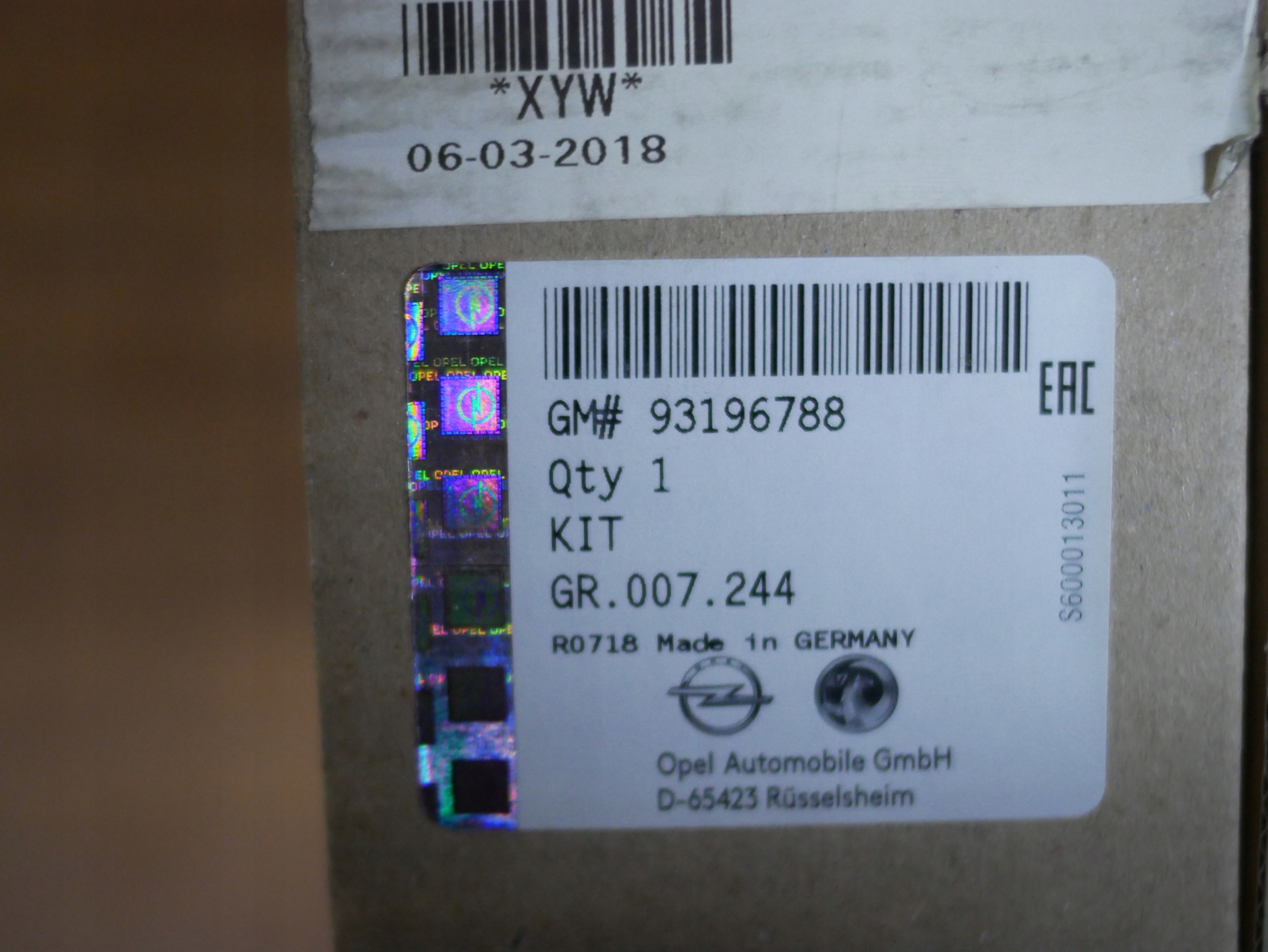 Kit distribution Opel Astra H 1.7 CDTI 93196788 image 6