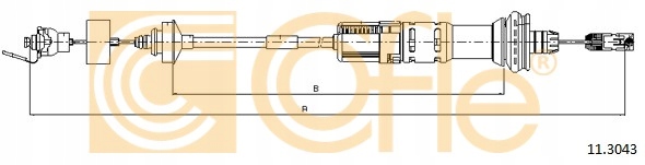 Câble d'embrayage Cofle 11.3043 Peugeot 206 00- image 9