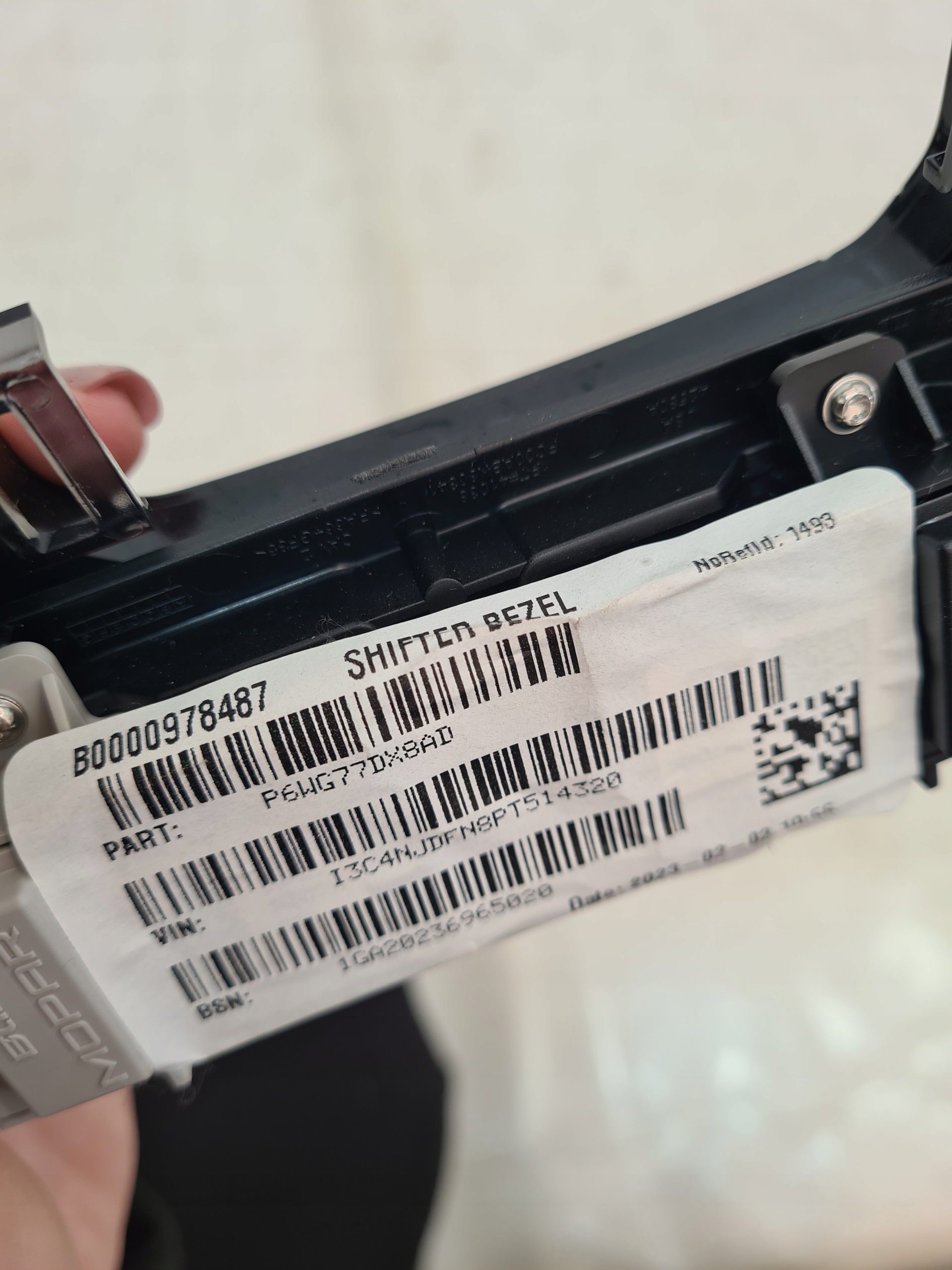 Jeep Compass II LIFT 21-Cadre Levier Vitesses P6WG77DX8AD USA image 6