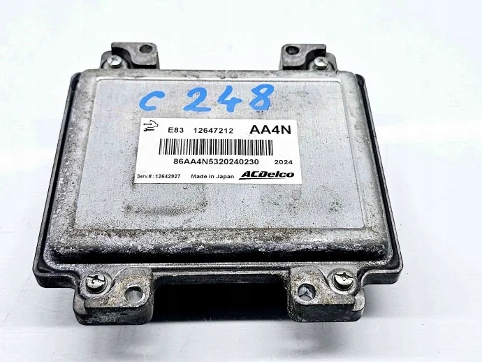 Motorstyrenhet ECU Opel Astra J [2009-2015] 12647212 1.6 Bensin A16XE