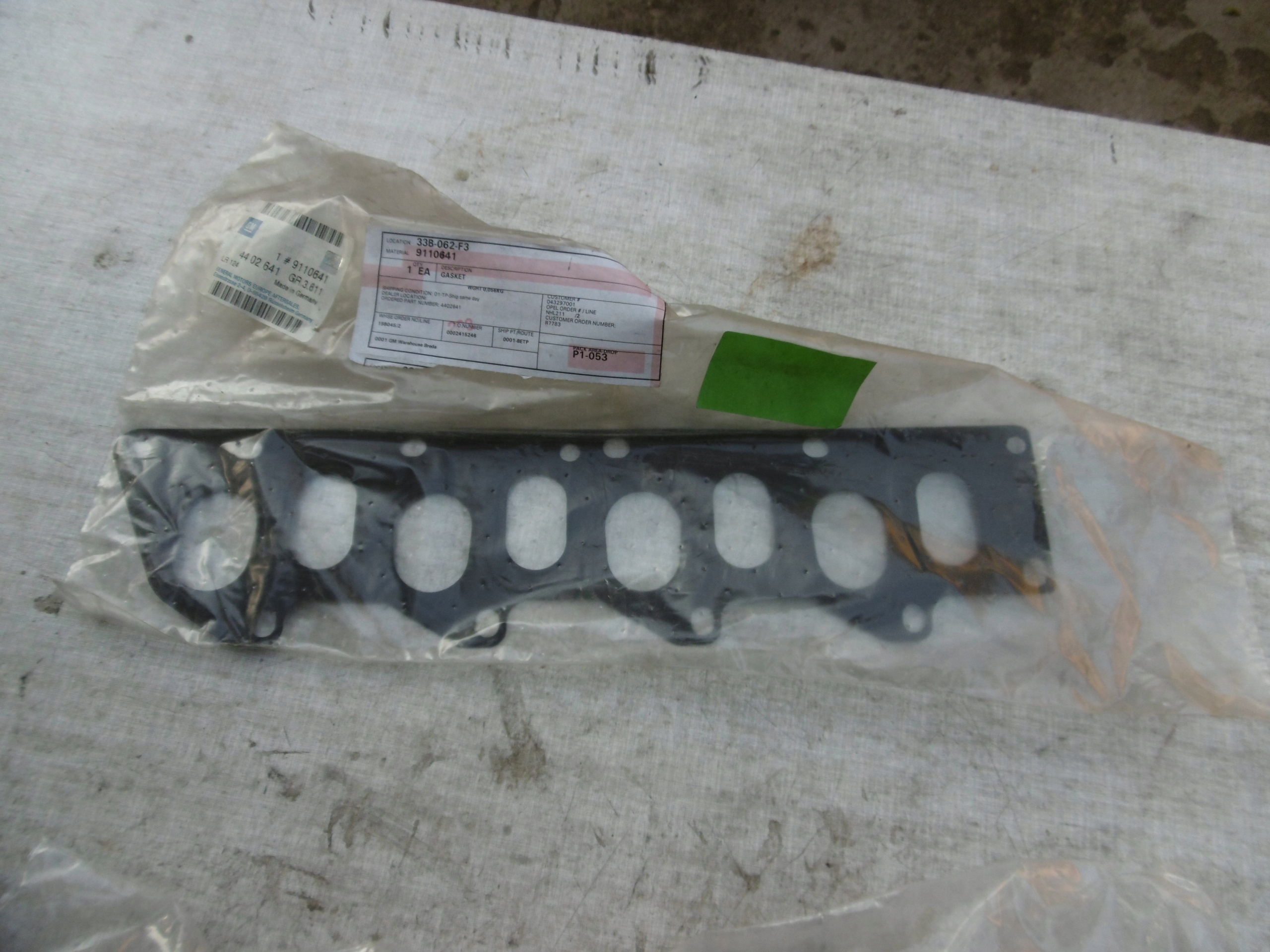 Junta Coletor Escape Opel Vivaro/Master 1.9D OEM 9110641 image 2
