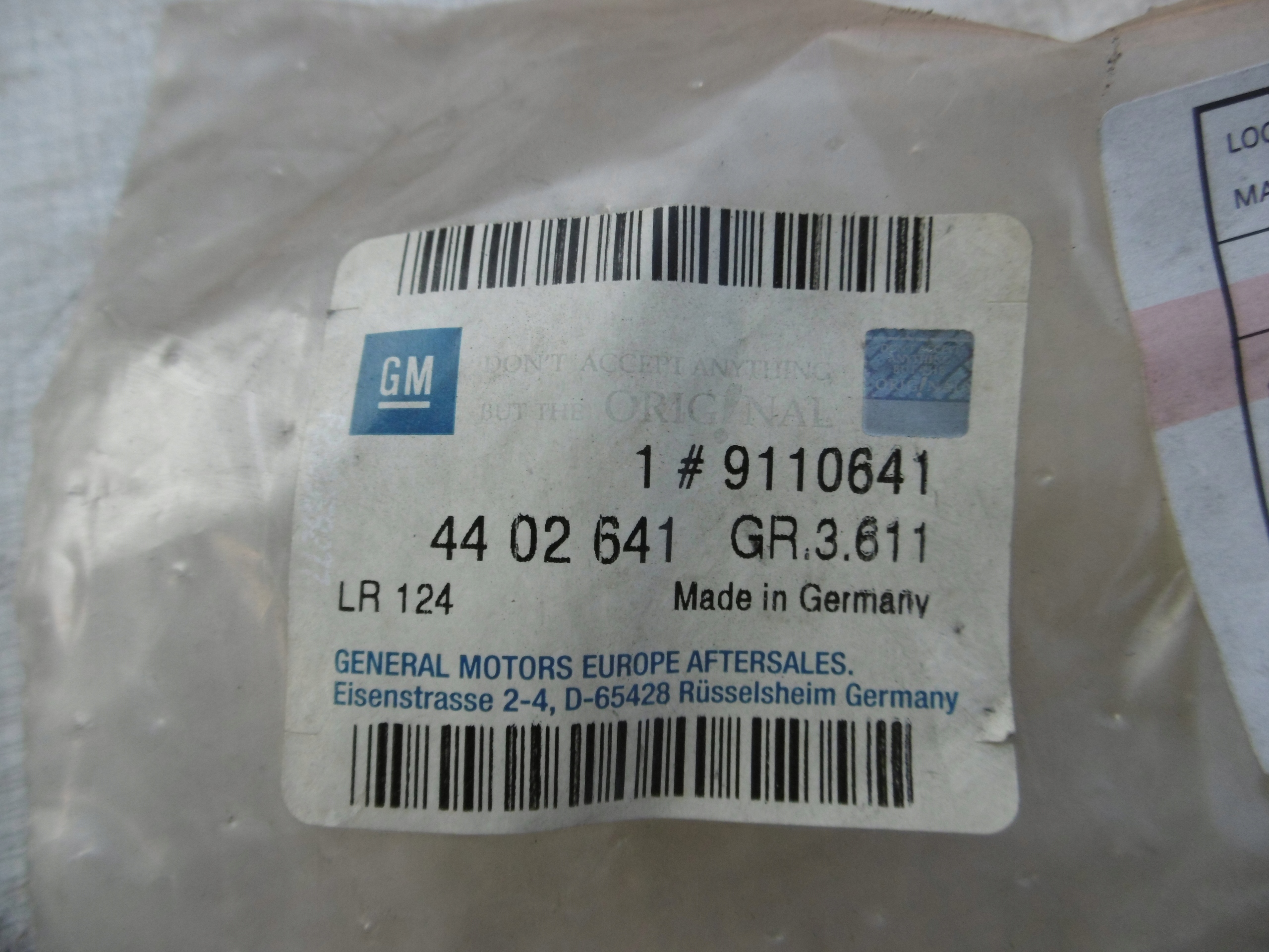 OPEL VIVARO/MASTER Exhaust Manifold Gasket 1.9D OEM 9110641