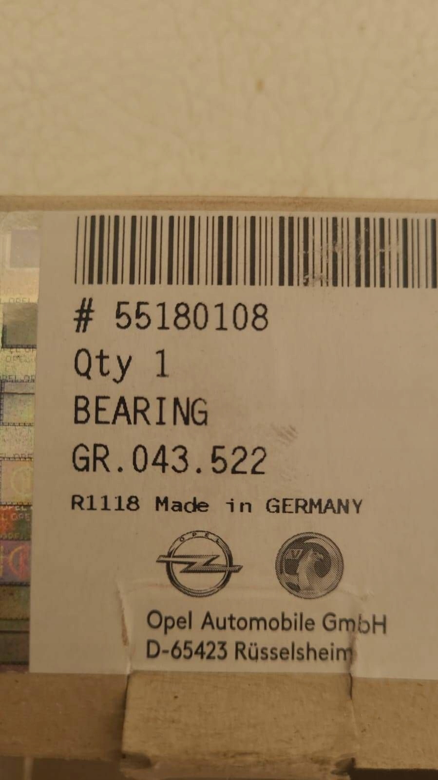 Getriebelager Fiat Ducato 2006- OEM 55180108 image 3