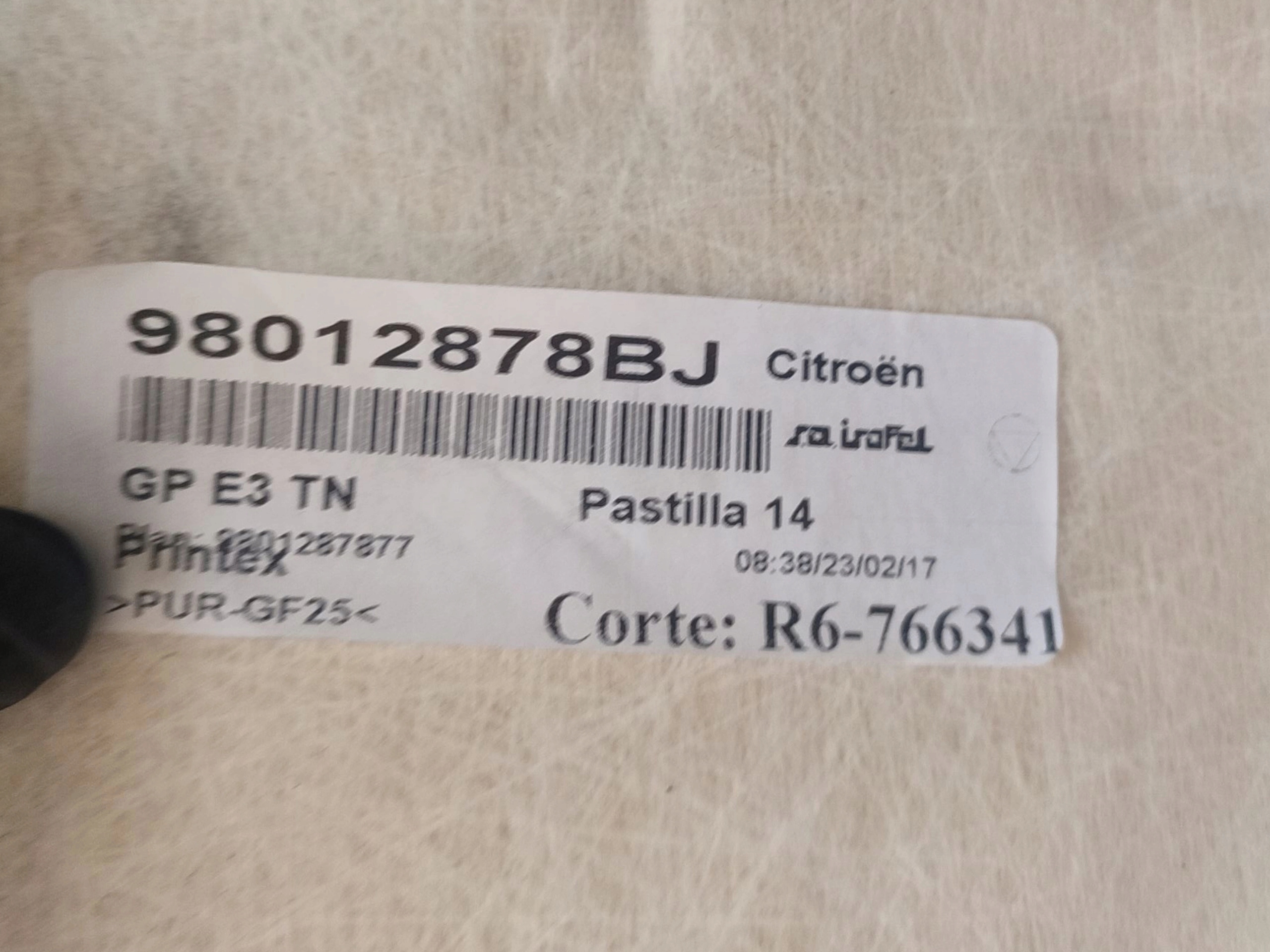 Podsufitka Citroen C4 Cactus 98012878BJ image 3