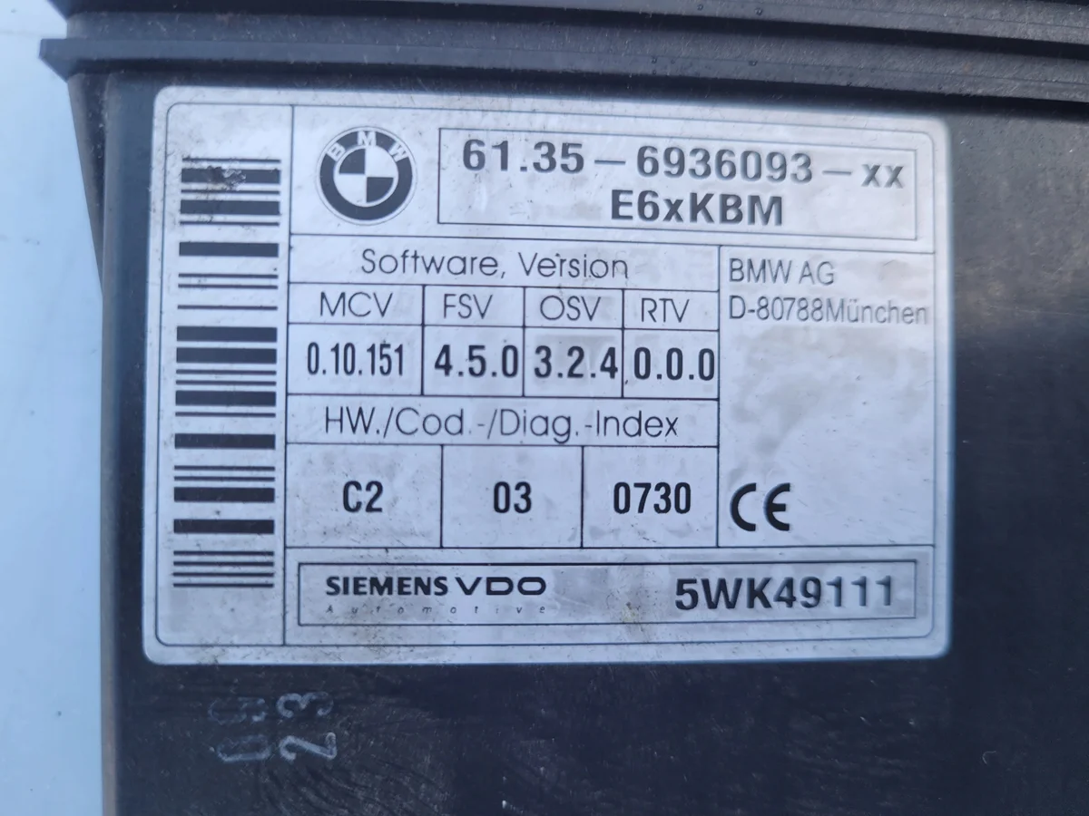 Steuergerät Karosserie BMW E60 E63 E64 6936093 image 4