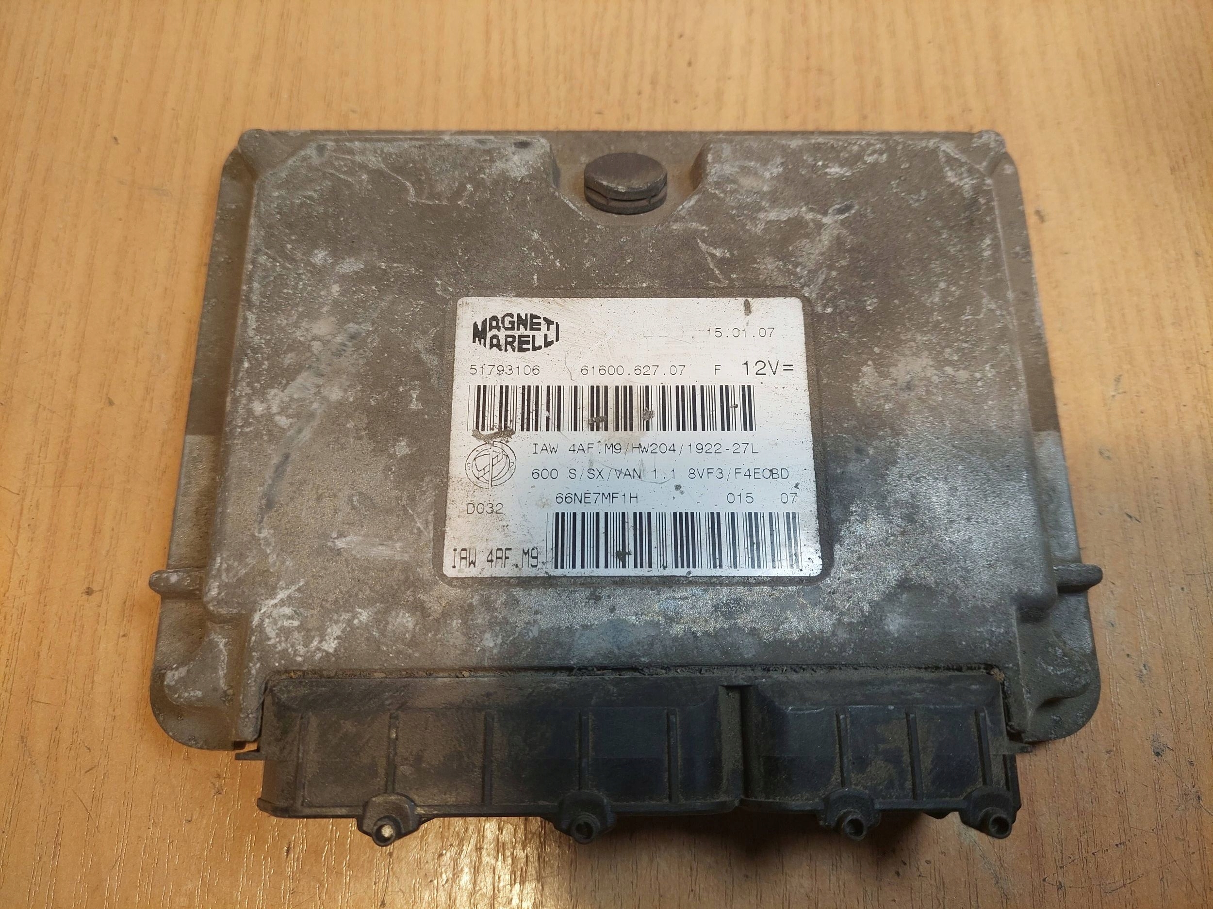 Computadora ECU motor Fiat Seicento 1.1 IAW4AFM9 51793106 HW204
