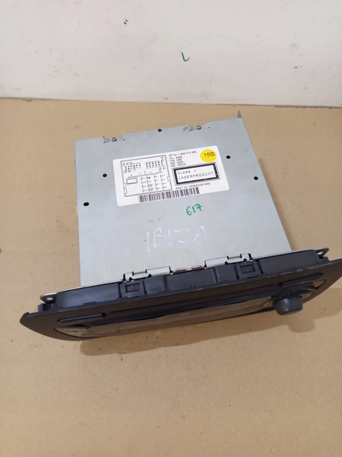 SEAT Ibiza 6J0035153B Mediasoitin image 3