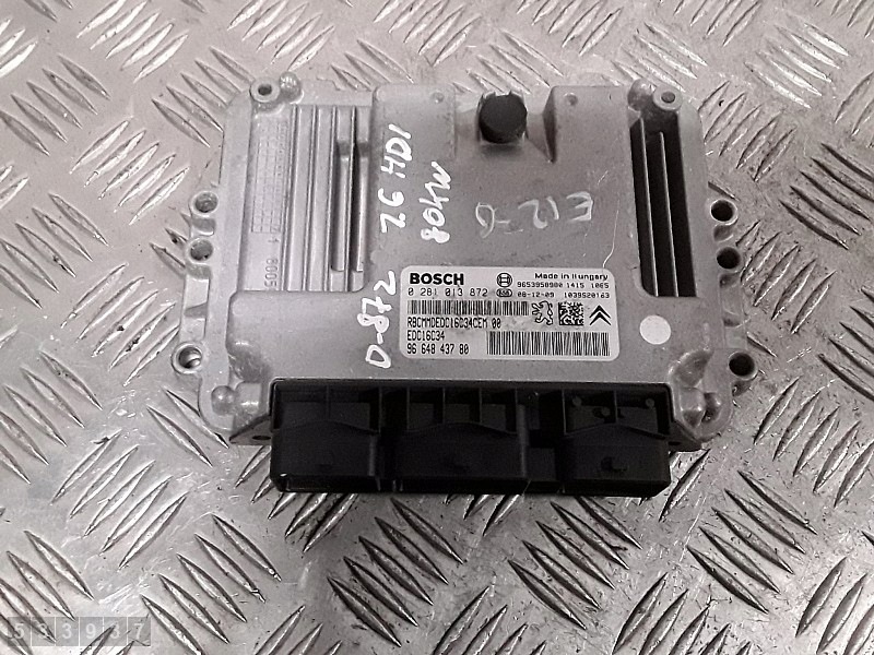 Engine Computer Citroen C4 Grand Picasso 1.6HDI 9664843780 image 2