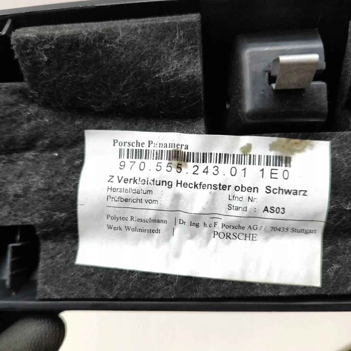 Porsche Panamera takaluukun suoja 97055524301 image 4