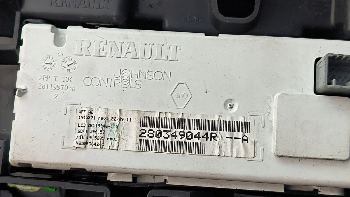 Display Panel 280349044R Renault Megane III image 4