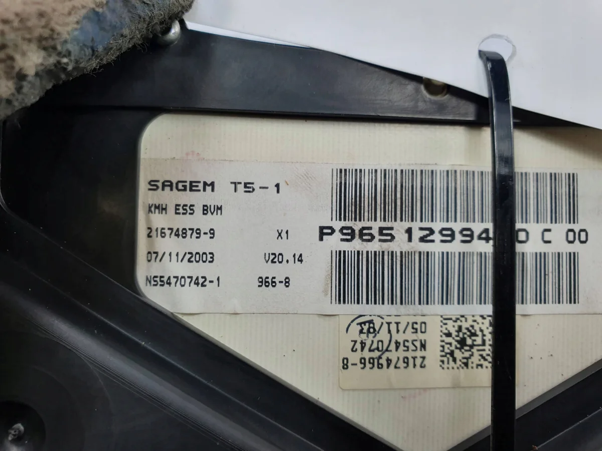 Compteur Peugeot 307 P9651299480C image 3