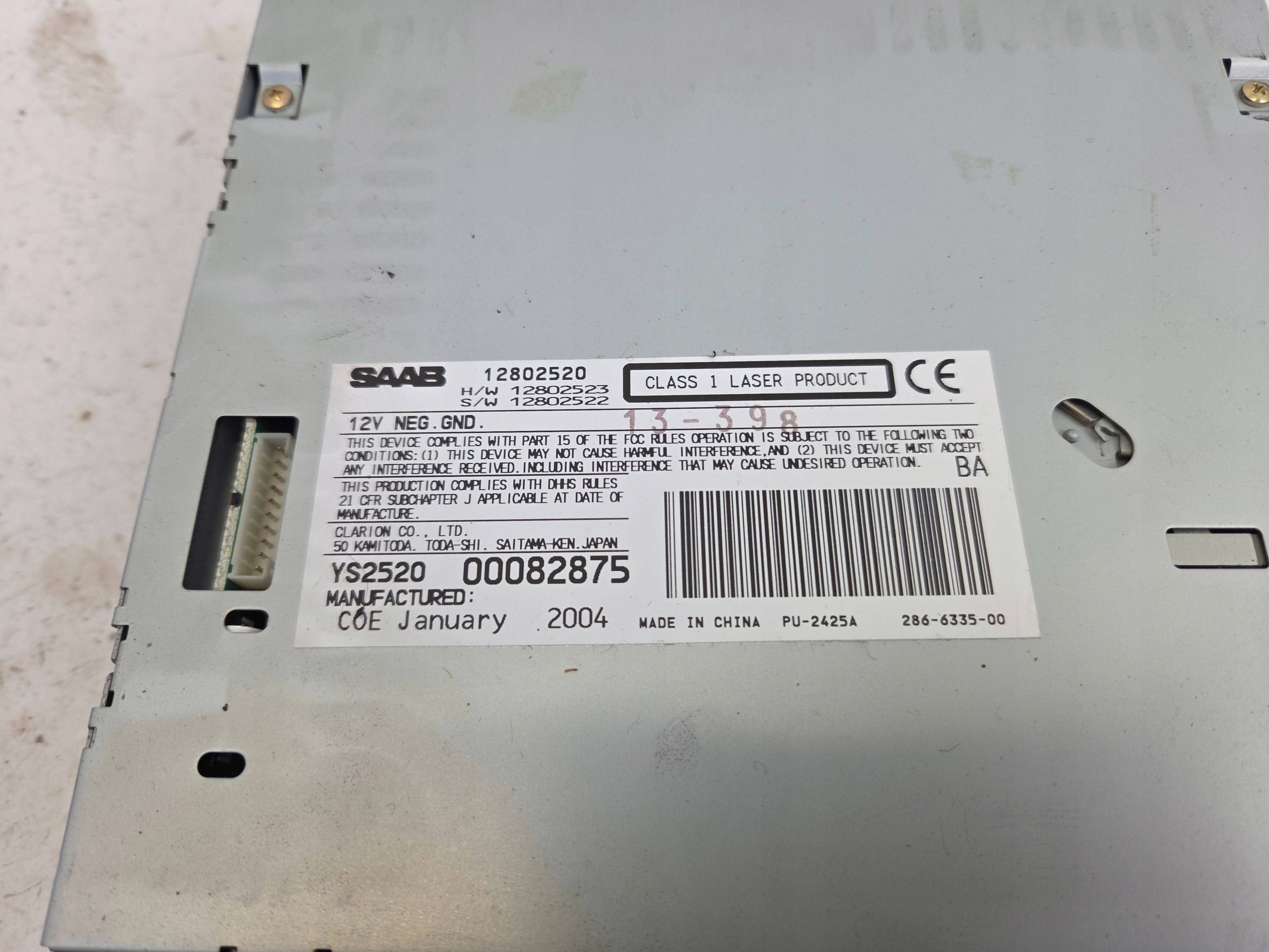 Leitor CD Saab 93 9-3 II 02-05 12802520 image 4