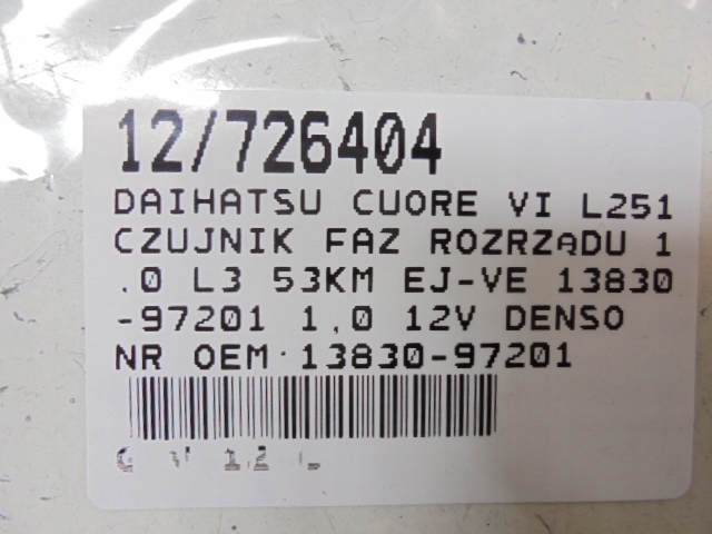 Sensor de fase Daihatsu Cuore VI L251 13830-97201 image 7