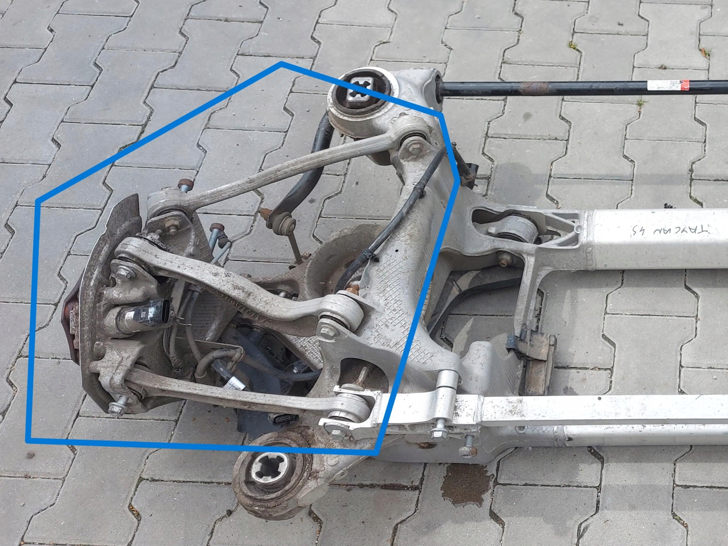 Porsche Taycan Cross Turismo achterste draagarm rechts