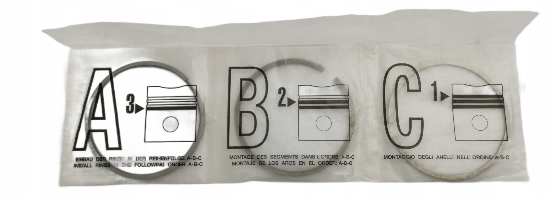 Jeu de segments de piston VW Passat B5 03G198151A