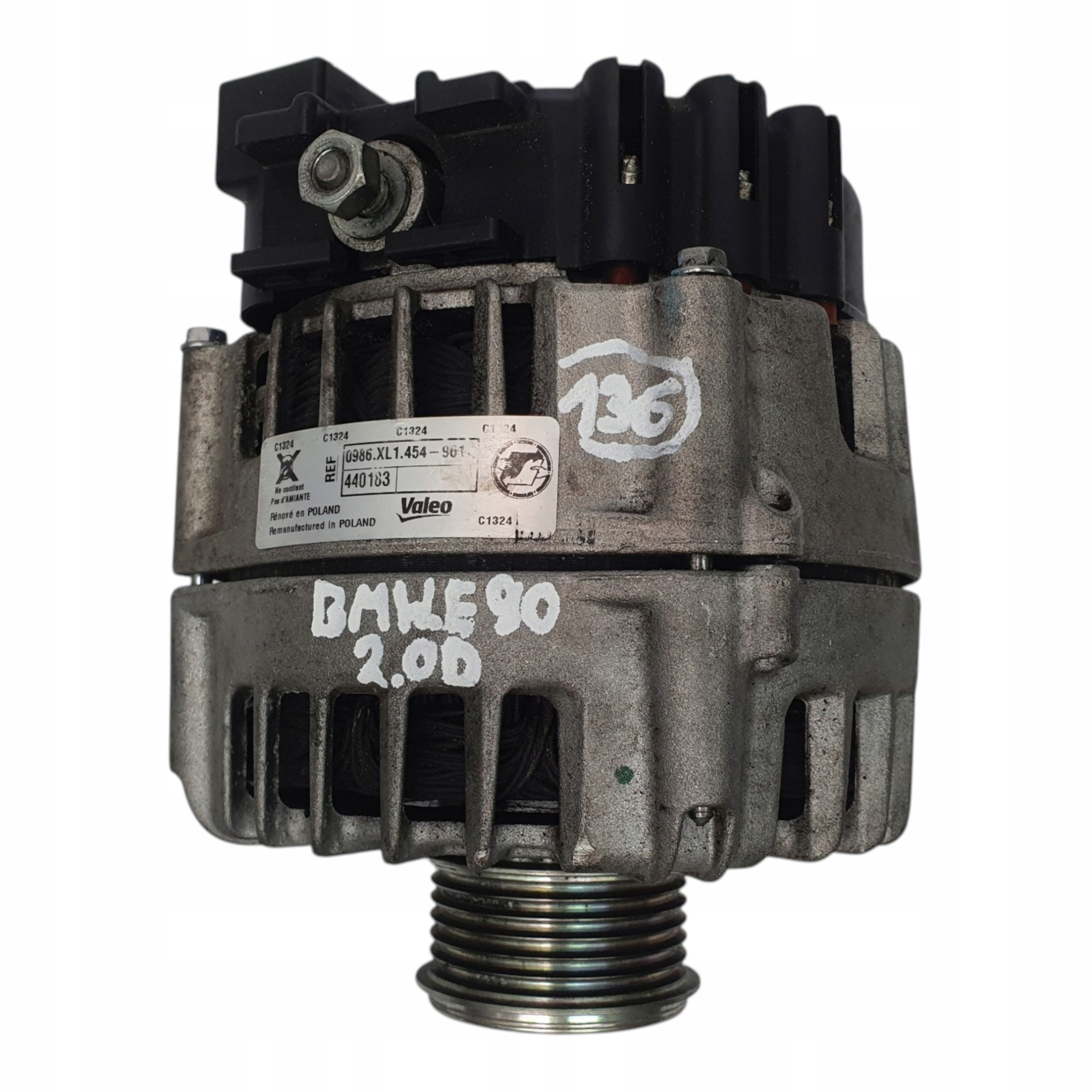 Alternateur BMW E60 E61 E87 E90 E91 2.0 D Valeo 0986XL1454-961 image 4
