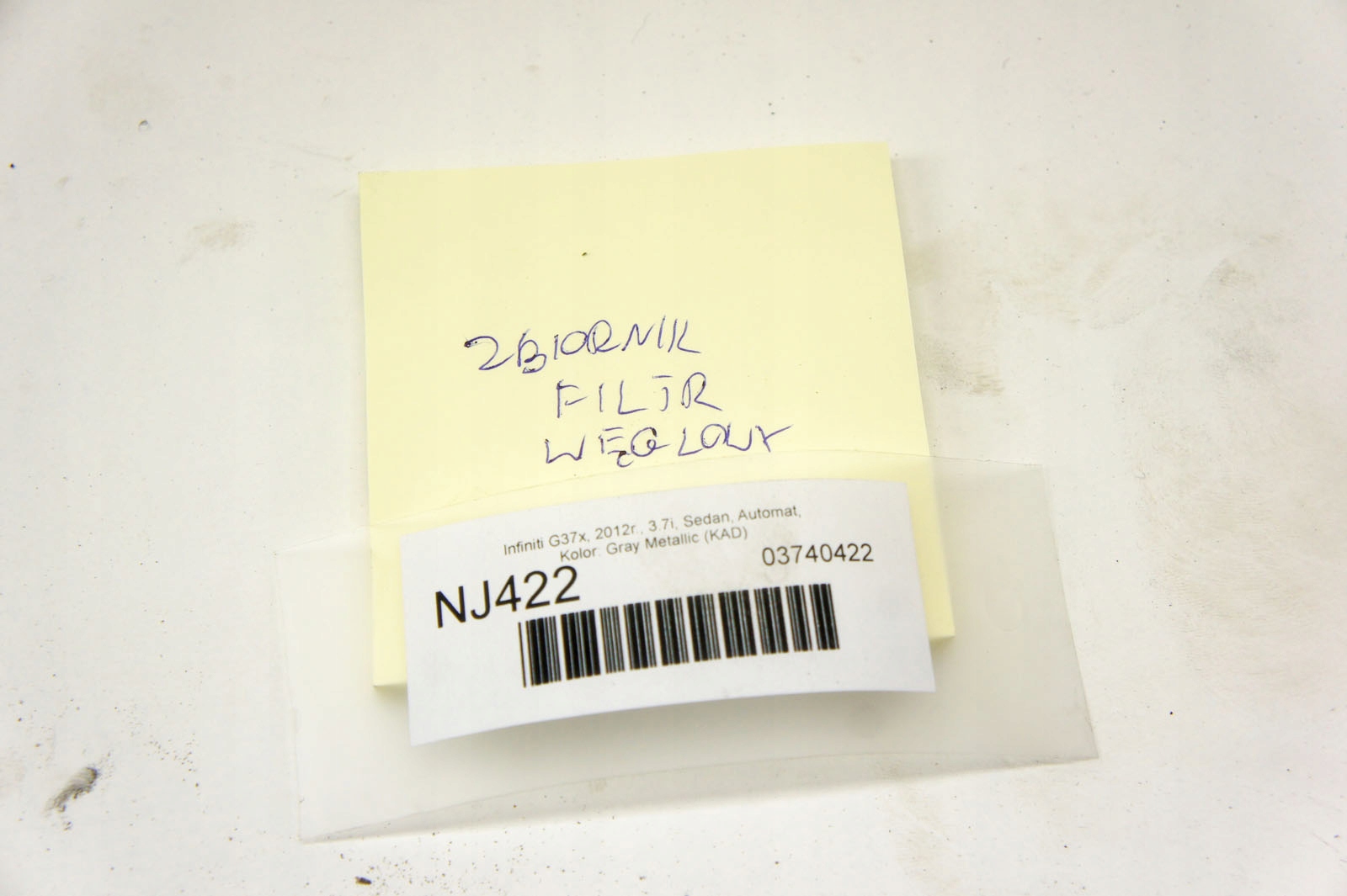 Filtre à charbon Infiniti Q70 G37 G25 M56 OE 14950JK60A image 6