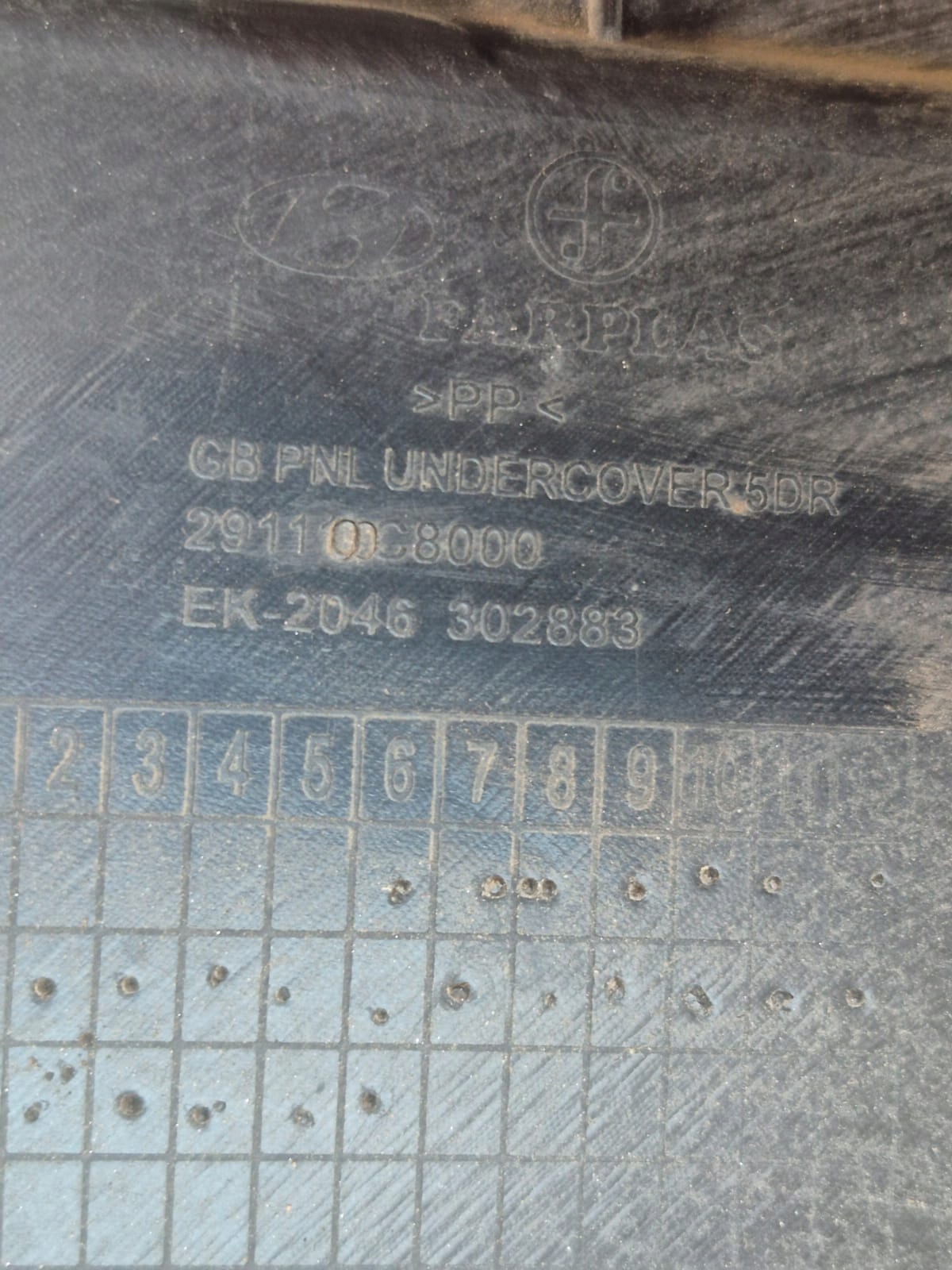 HYUNDAI I20 II 2 14- Engine Under Cover 29110-C8000 image 5