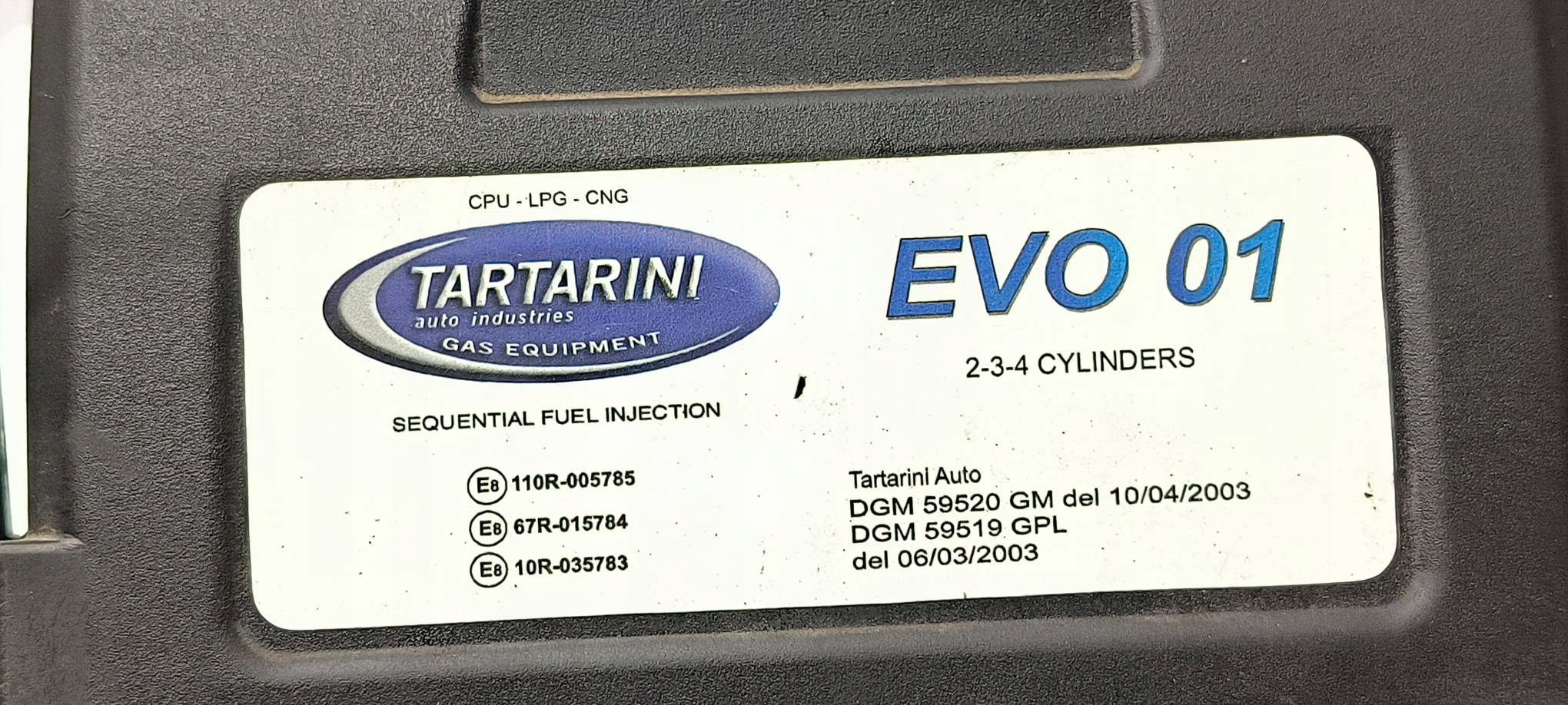 Tartarini EVO 01 kaasukotelon ohjain 110R-005785