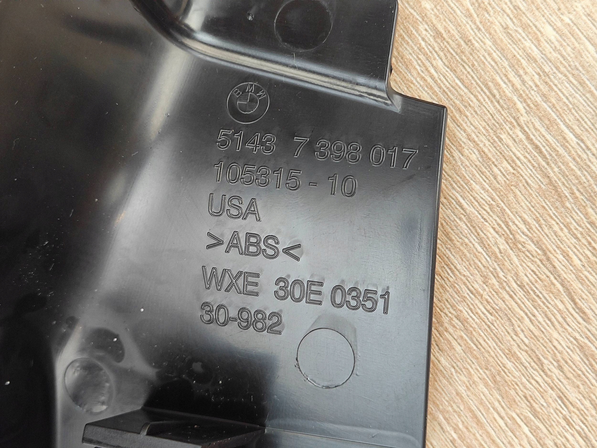 BMW X4 G02 X3 G01 Cache seuil gauche 7398017 image 6