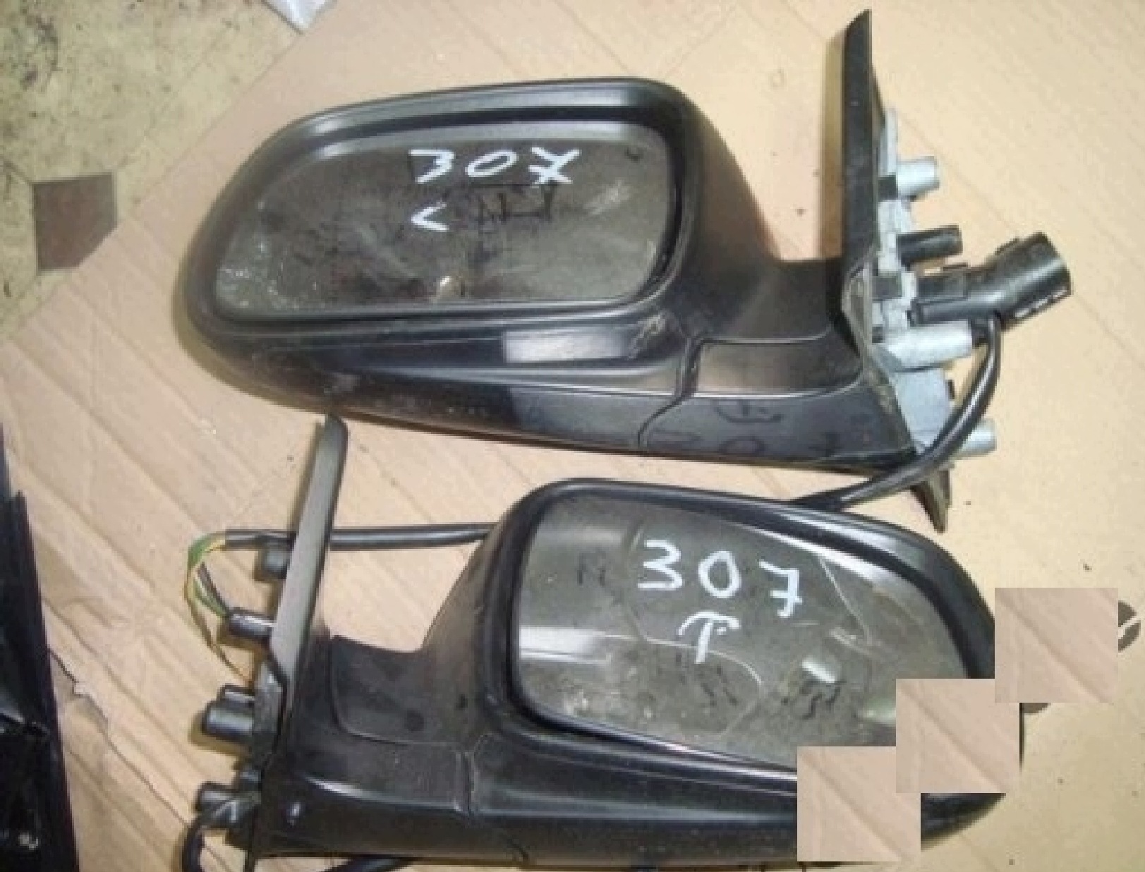 Peugeot 307 oikea sähköpeili, käytetty, OE
