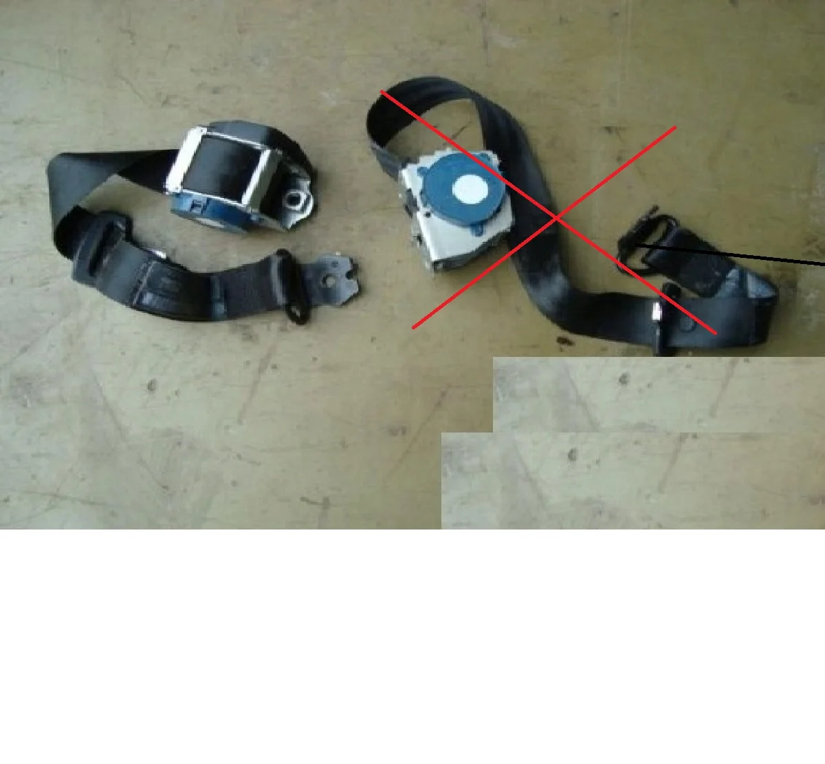 Ceinture de sécurité arrière VW Passat B6 3CVWPASSATB6PAS