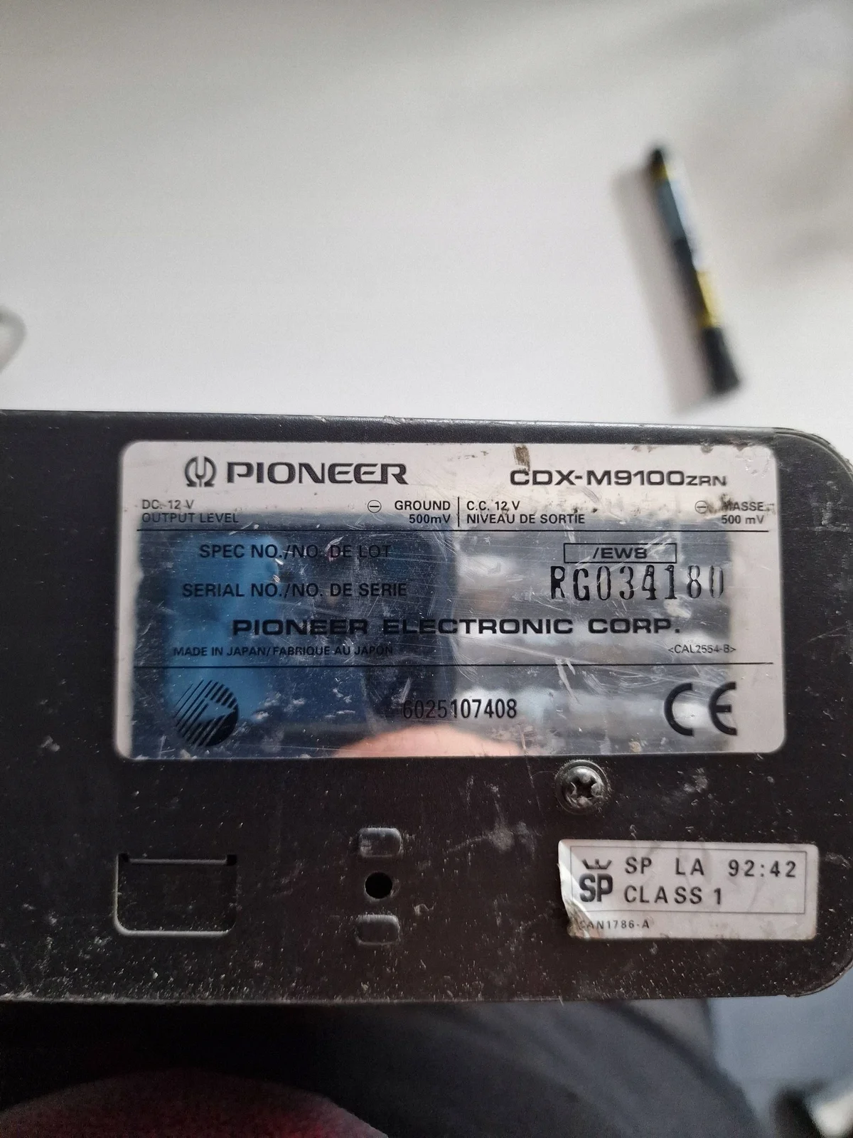 CD/DVD Changer Renault Espace III CDXM9100 image 5