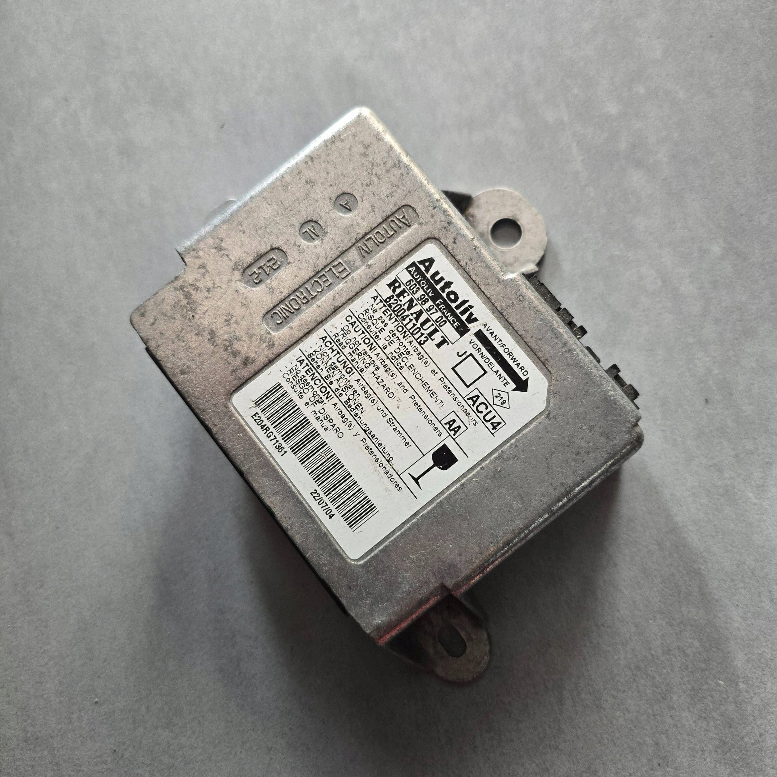 Módulo airbag Renault Scenic II - Grand Scenic II 8200411013 image 3