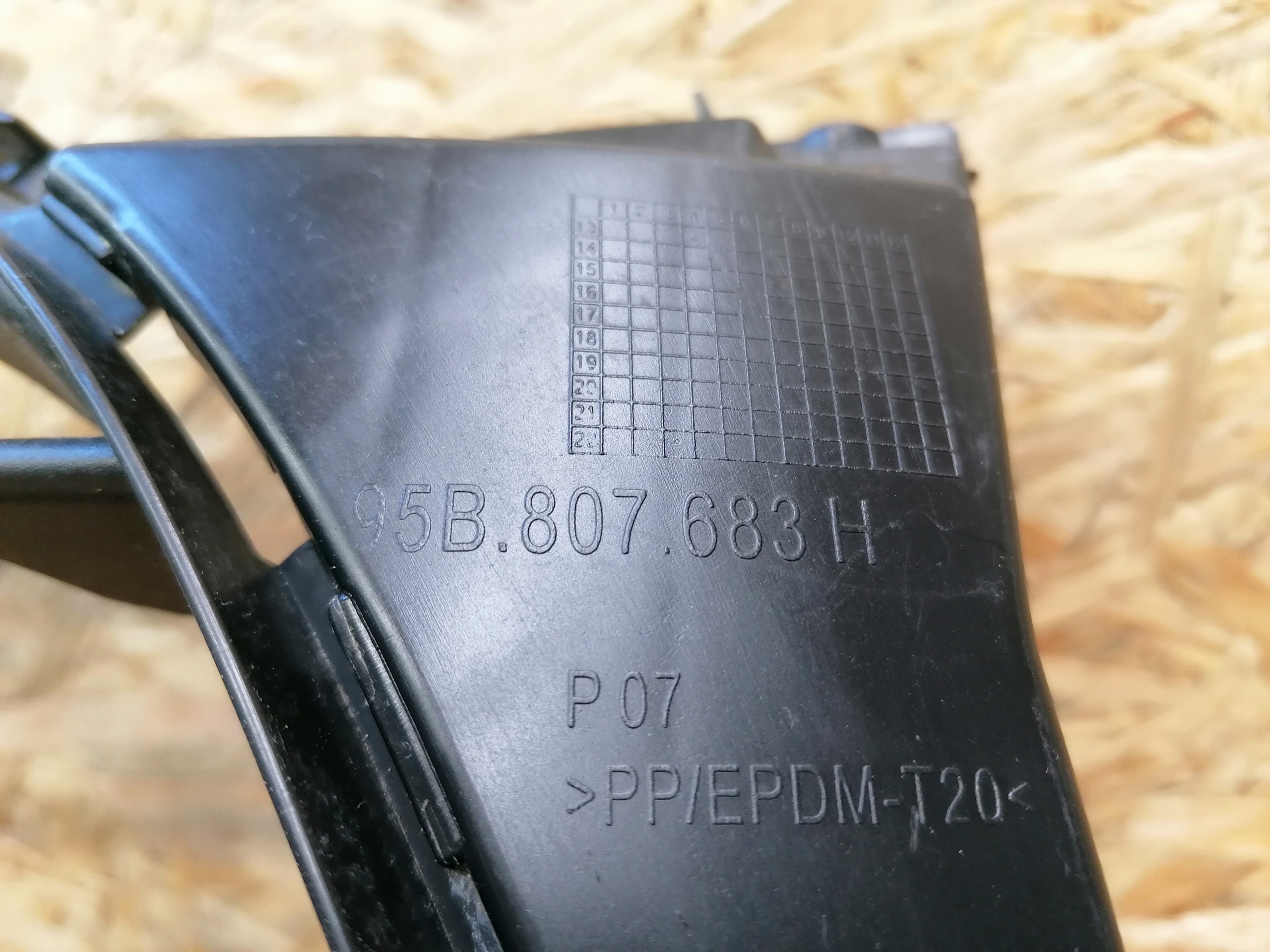 Grille-rooster midden voorbumper Porsche Macan 95B 2014-2018 image 5