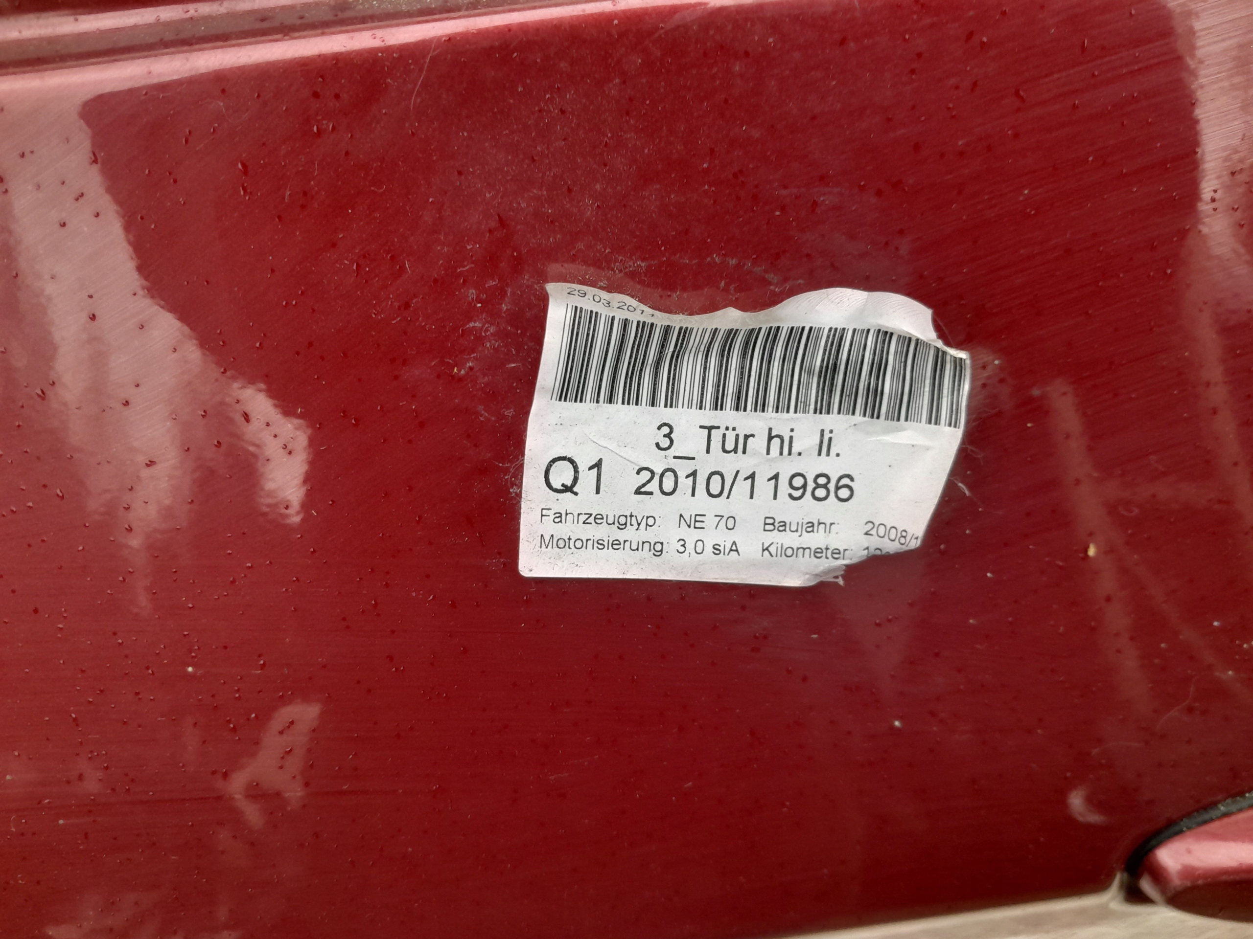 Rear Left Door BMW X5 E70 2008-2013 image 3