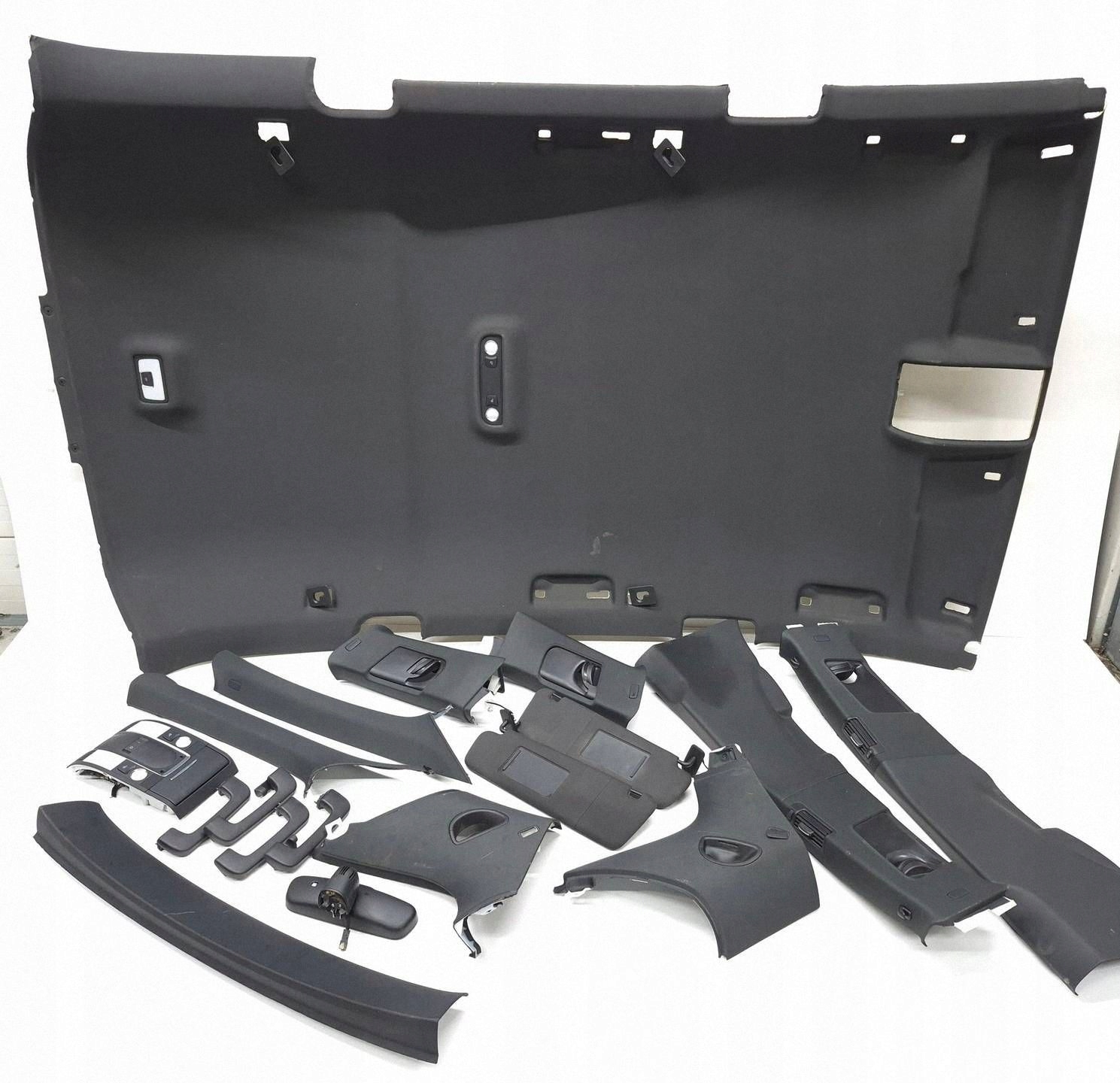 Innenhimmel Dachhimmel Elemente Audi Q7 4L Lift S-Line Schwarz OEM WAH43993 image 2