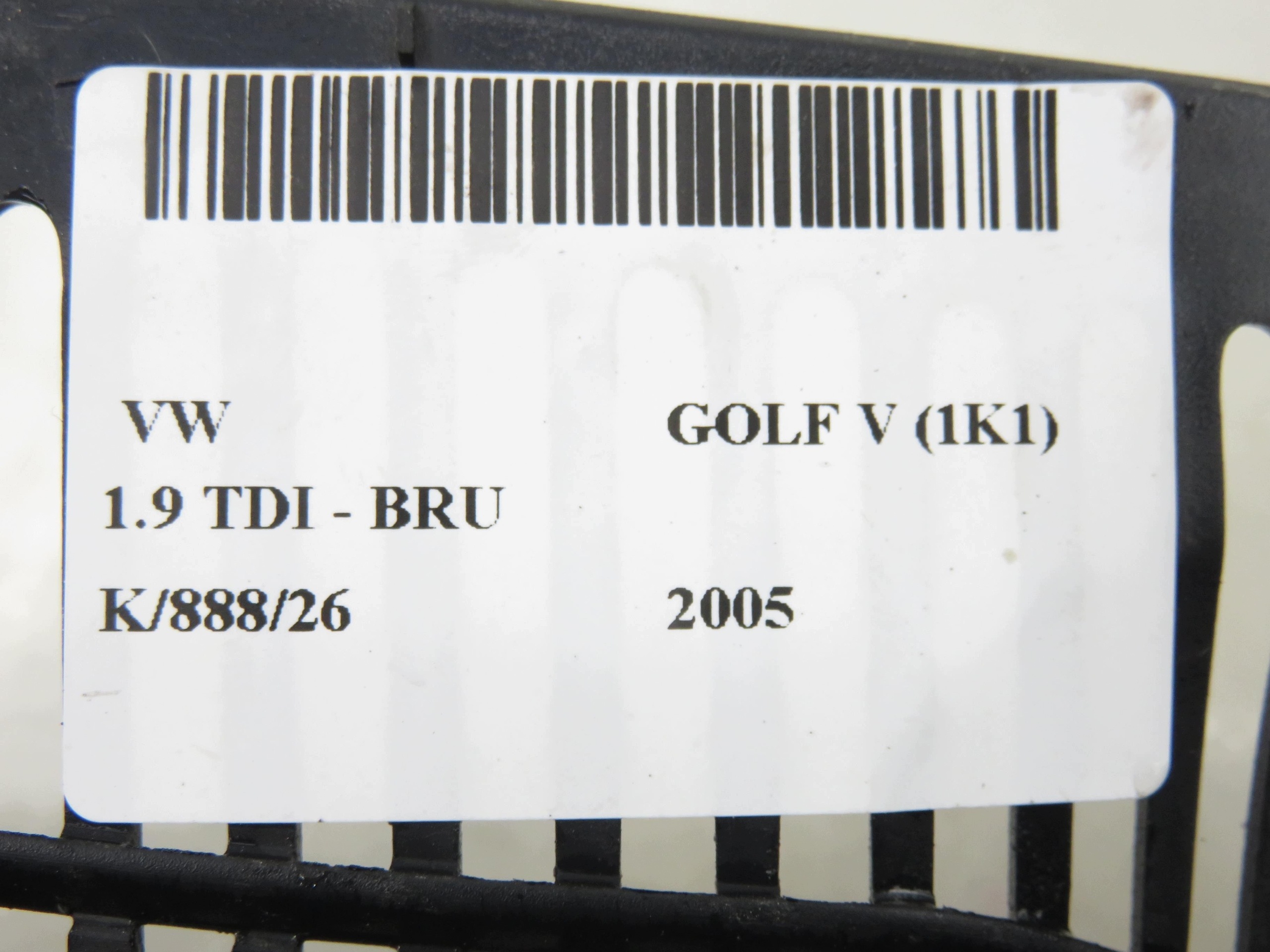 Grille Insert VW Golf V (1K1) 1K0853655A image 7