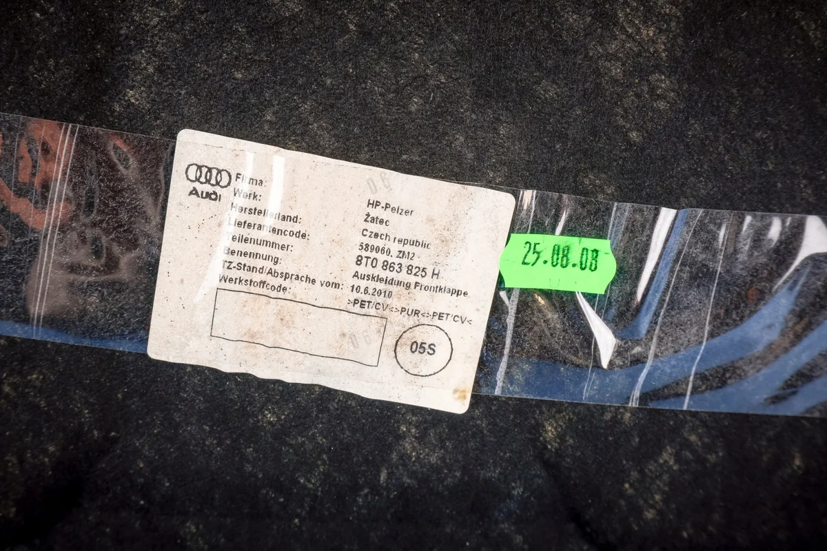 Insonorisation capot Audi A5 S5 RS5 8T image 6