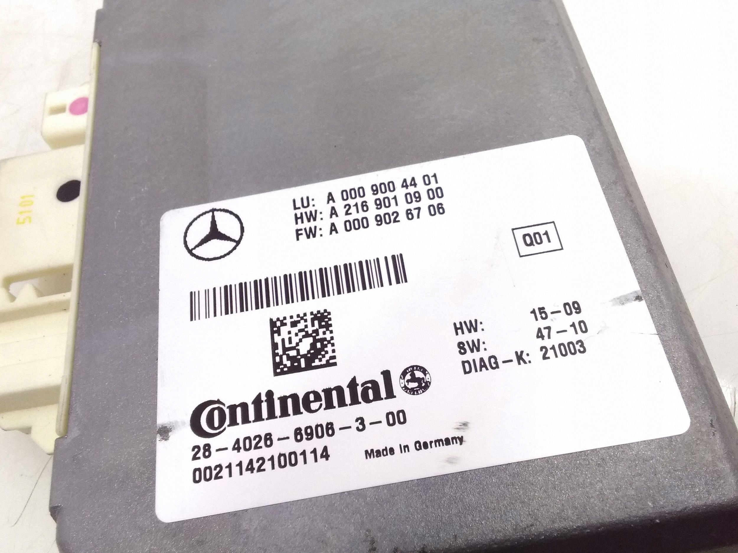 2011 Mercedes-Benz S W221 Cruisecontrolmodule A0009004401 image 4