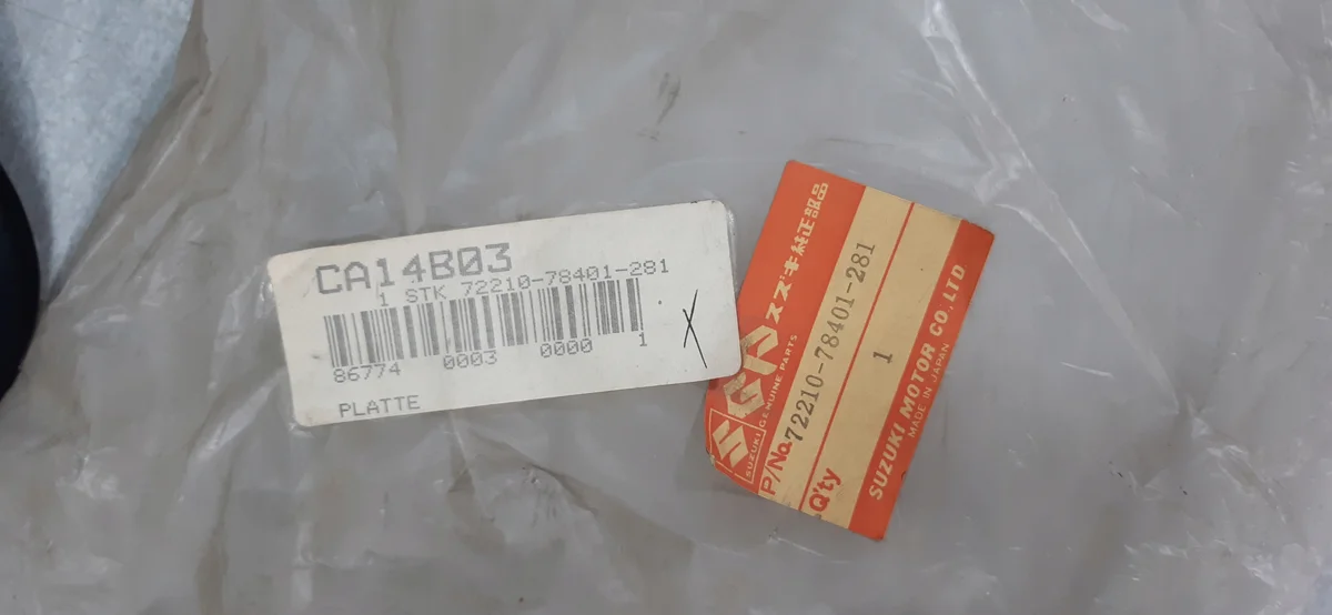 Suzuki Alto SS80 Bakre registreringsskyltpanel image 4