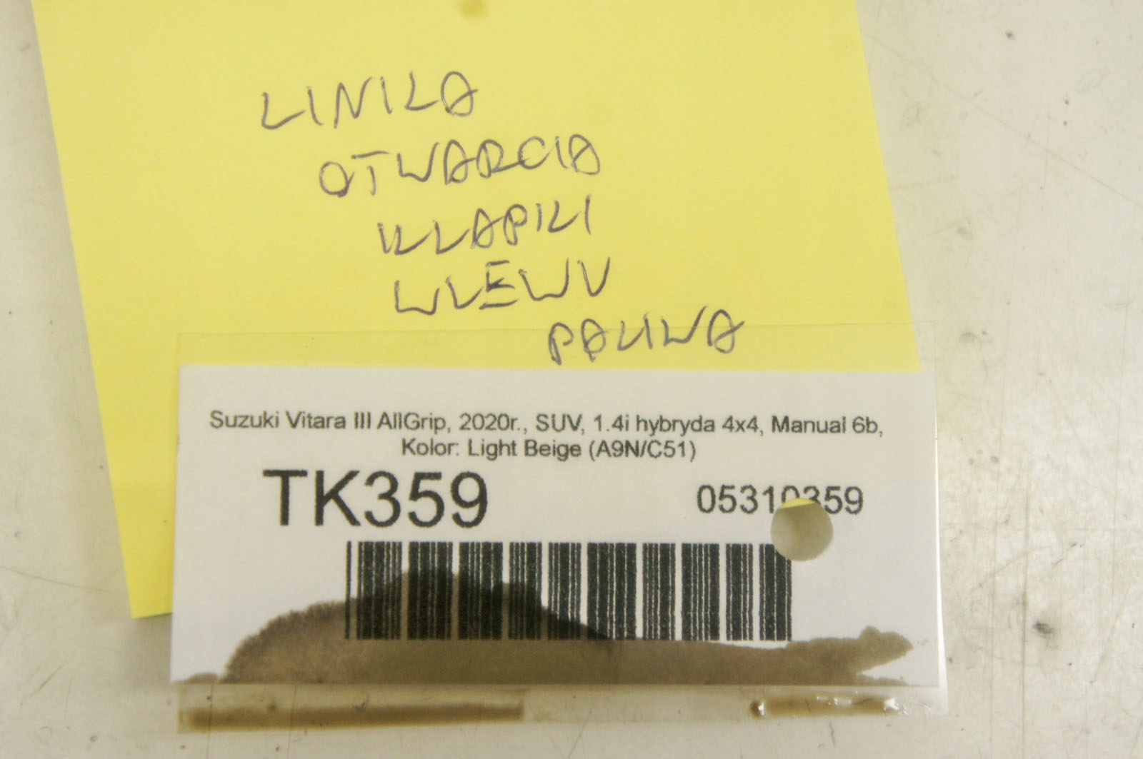 Câble d'ouverture de trappe à carburant Suzuki Vitara III TK359 image 6