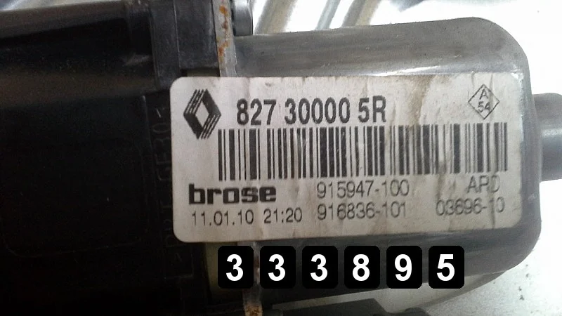 2009 Renault Scenic Fönsterhissregulator 827300005r image 4