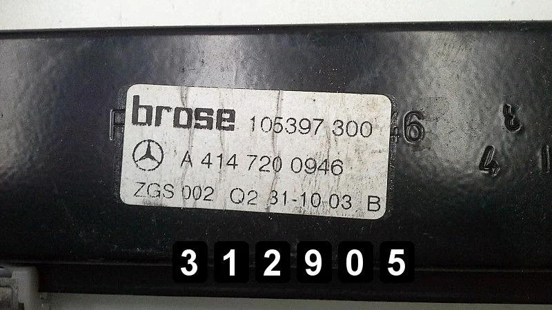 2002 Mercedes Vaneo Window Regulator A4147200946 image 3