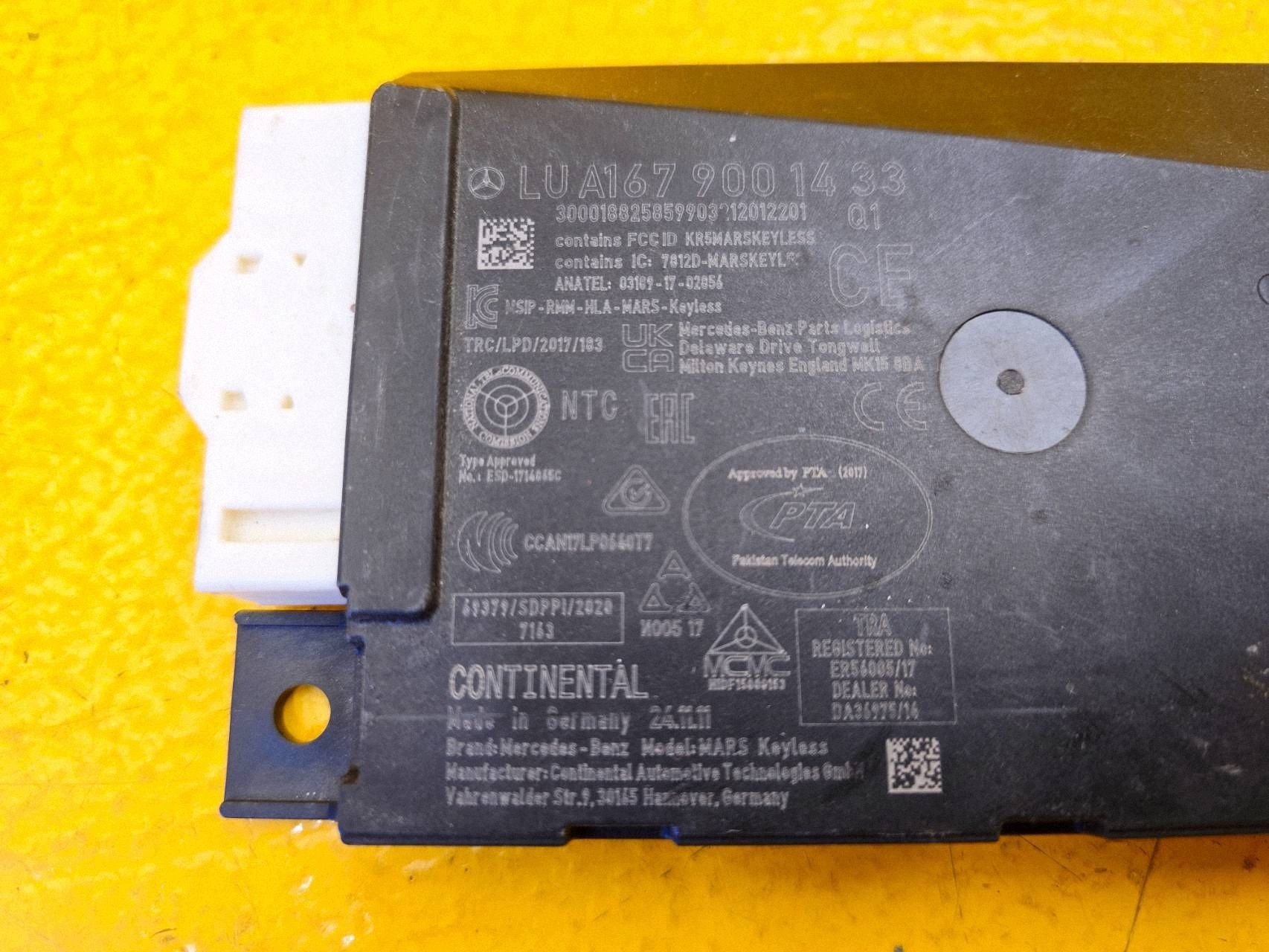 Module de commande de contact Mercedes GLE W167 A1679001433 image 7