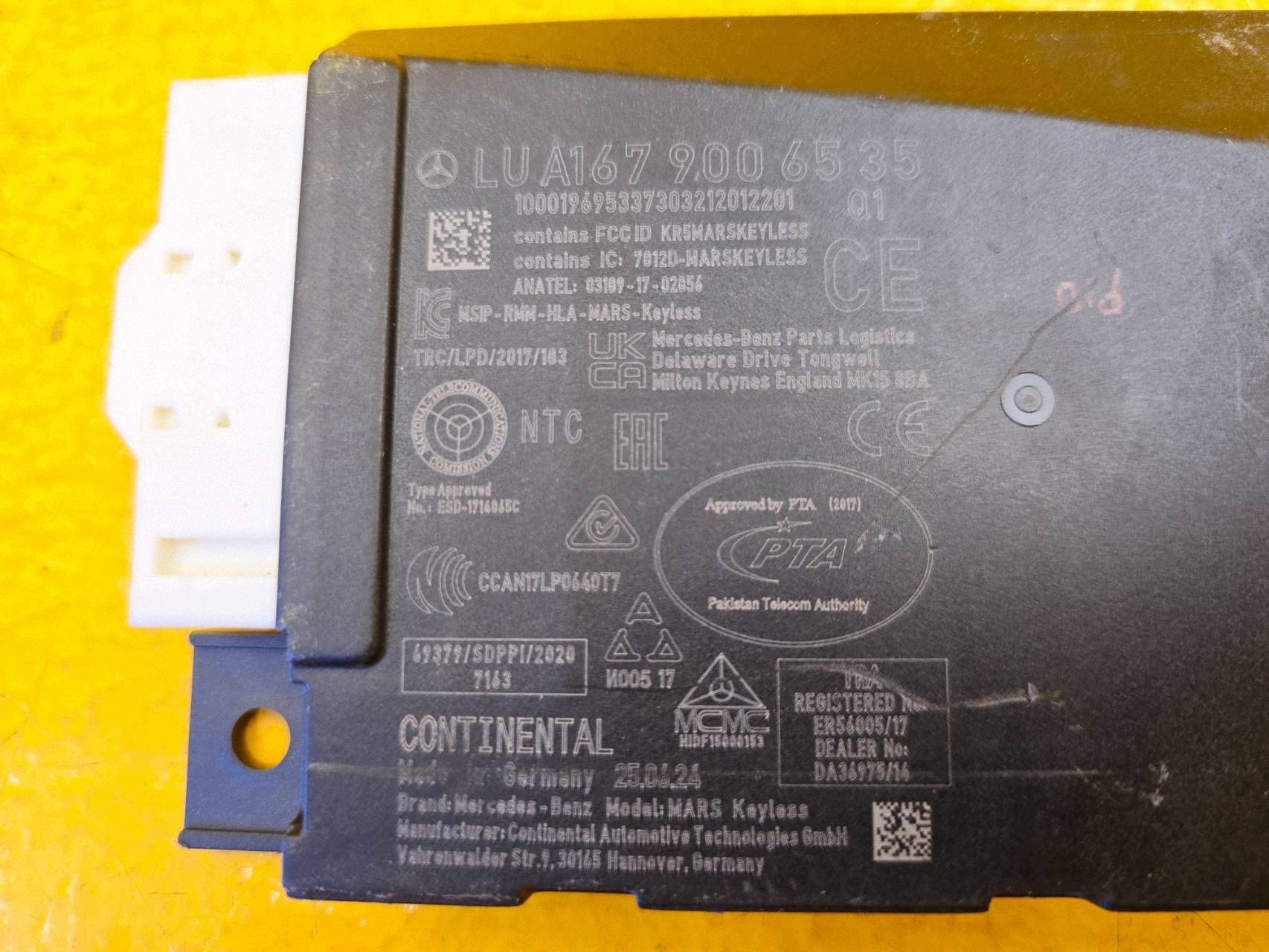 Module de commande de contact Mercedes GLE W167 A1679006535 image 7