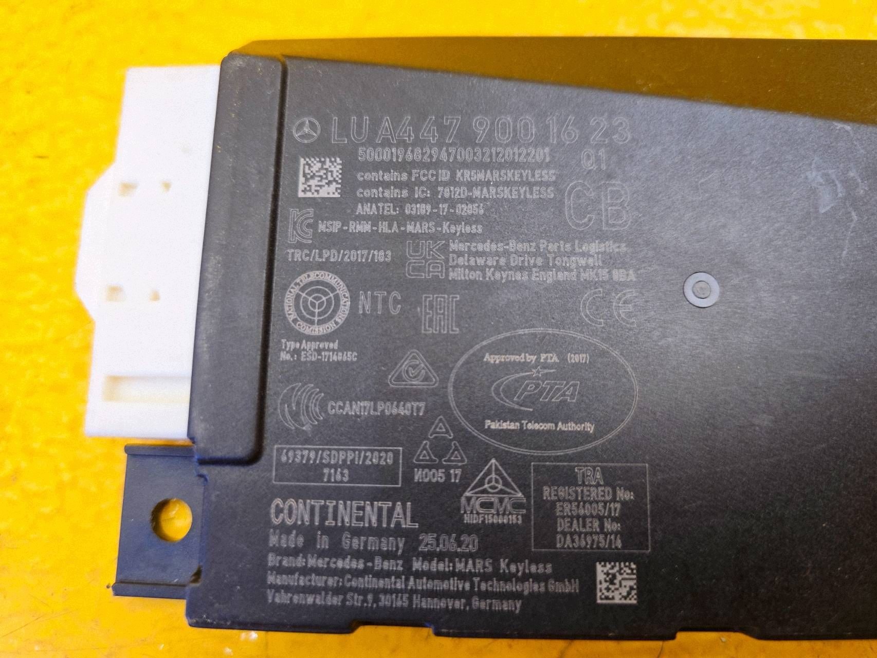 Module de commande de contact A4479001623 Mercedes V W447 image 6