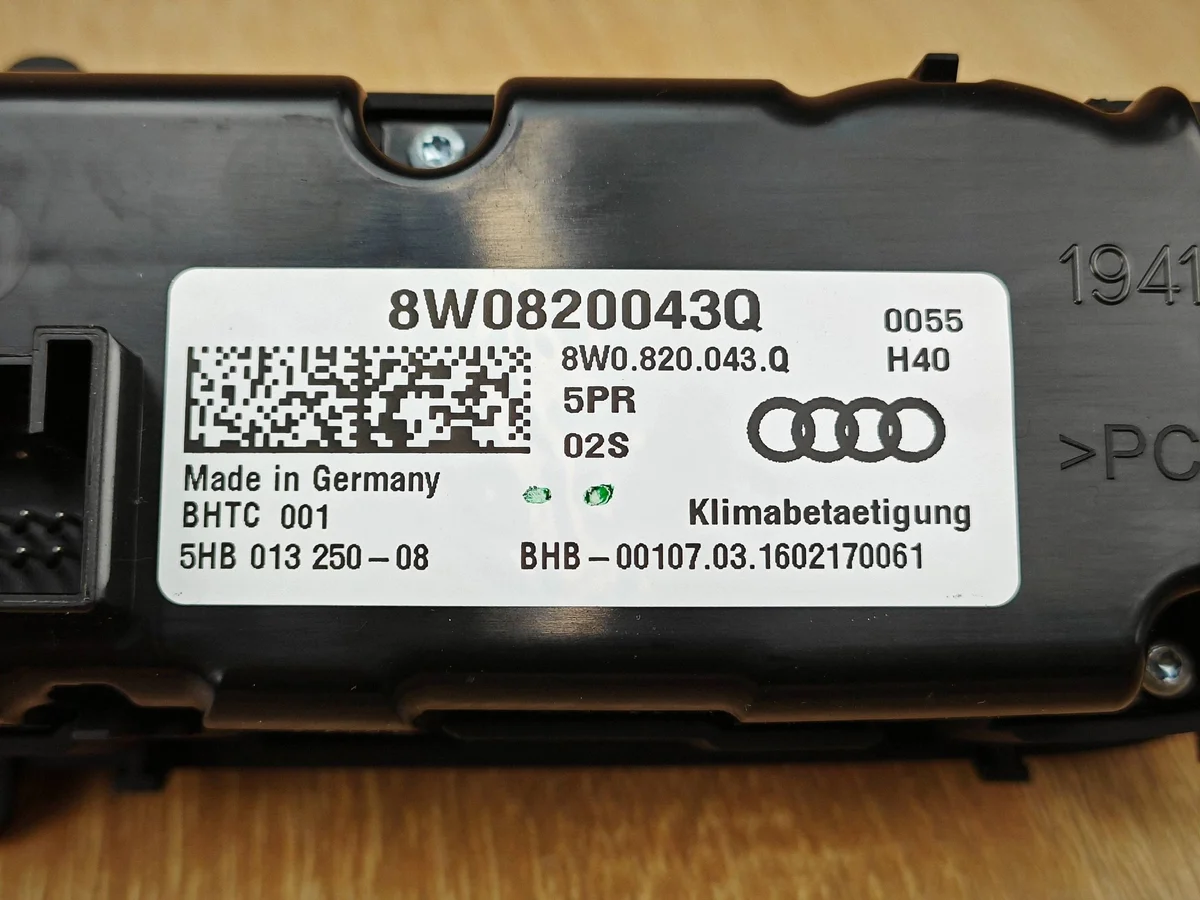 Luftkonditioneringspanel Audi A4 B9 A5 F5 image 6