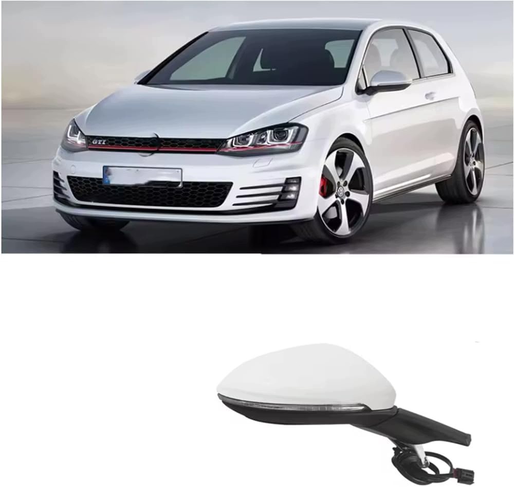 Höger sidospegel VW Golf 7 2013-2022 uppvärmd image 4
