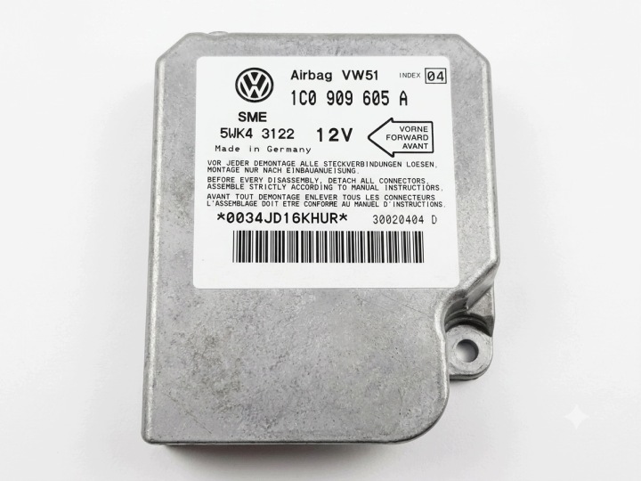 Turvatyynyn ohjainyksikkö VW SEAT 1C0909605A index 04 5WK43122