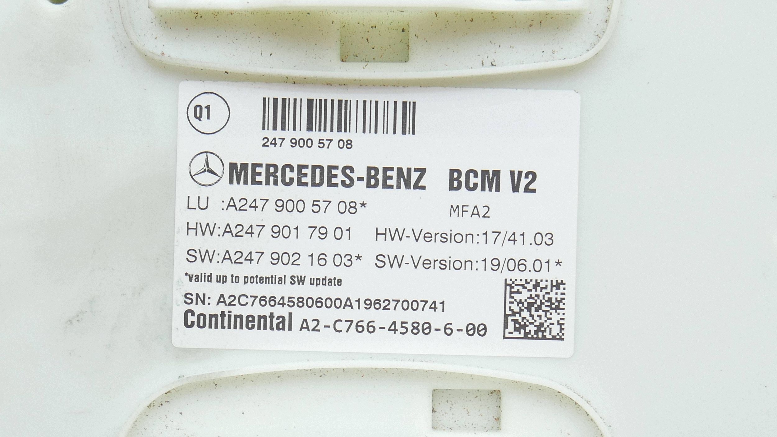 BCM Moduuli WAH44635 Mercedes A W177 image 7