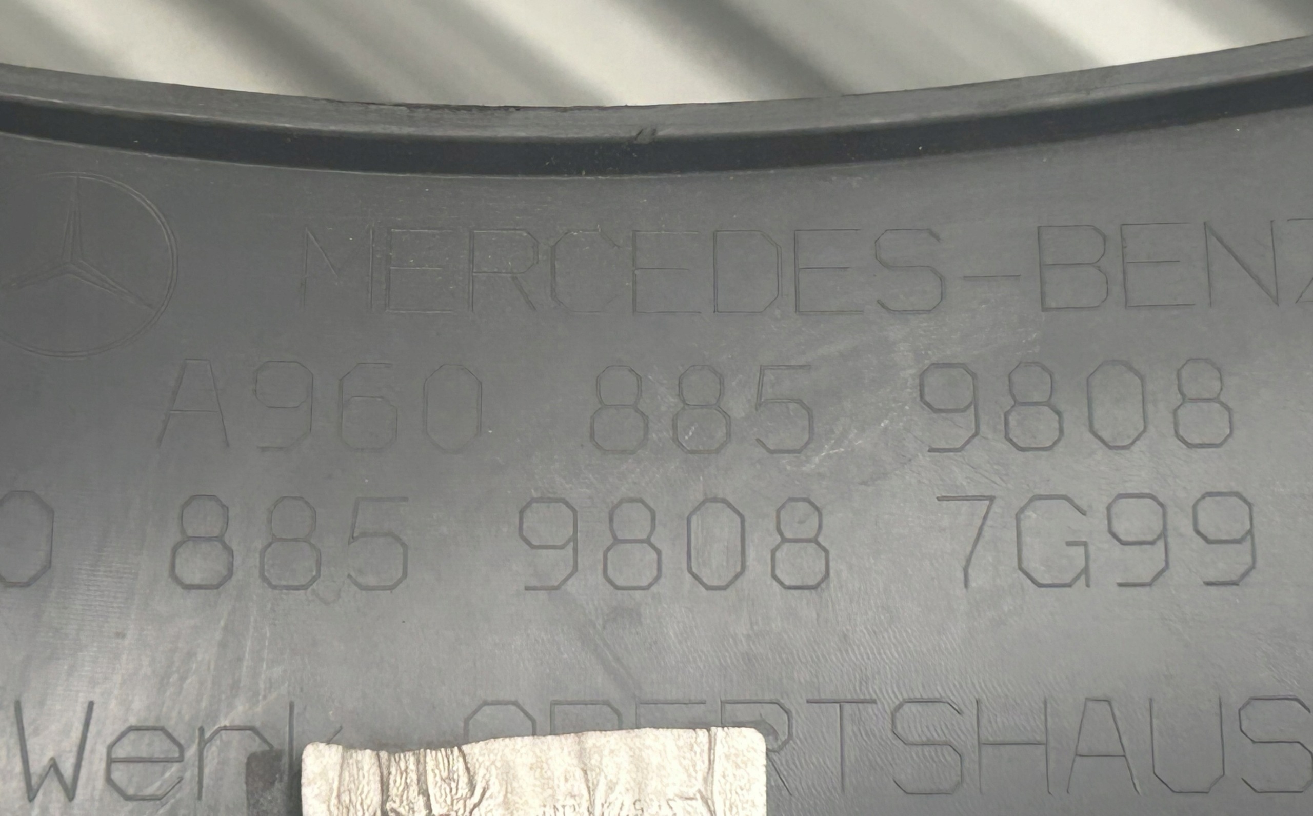 Defletor de Ar Cabine Mercedes-Benz OE A9608859808 image 5