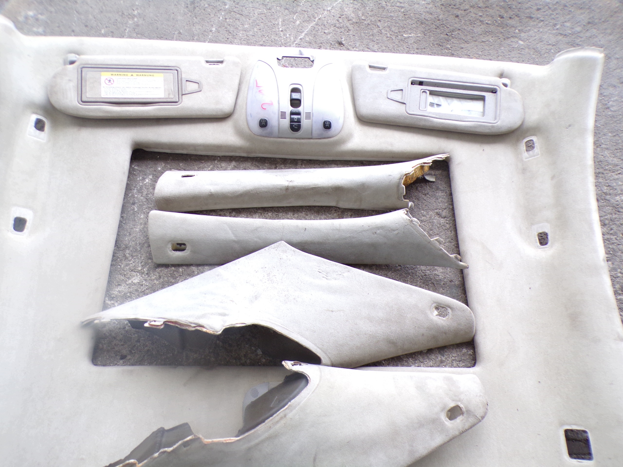 Forro de Teto Mercedes W215 CL AMG Alcantara Completo image 4