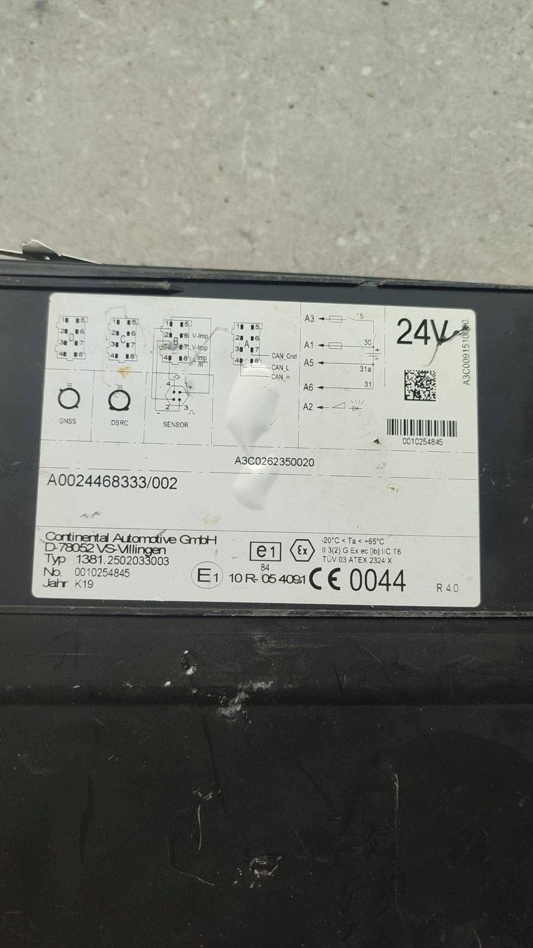 Tachograph Mercedes-Benz Sprinter W907 W910 A0024468333 image 5