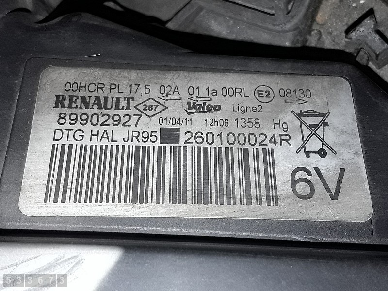 2011 Renault Scenic III Farol Dianteiro 89902927 260100024r image 5