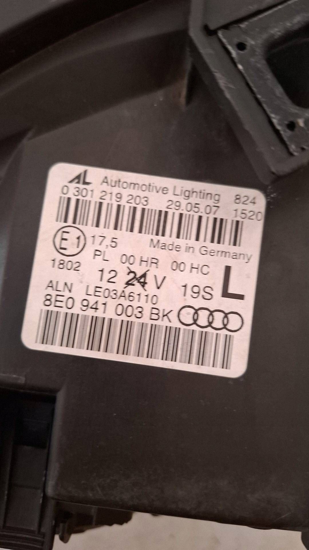 LAMPE Scheinwerfer links Audi A4 S4 B7 8E 8H 8E0941003BK image 3